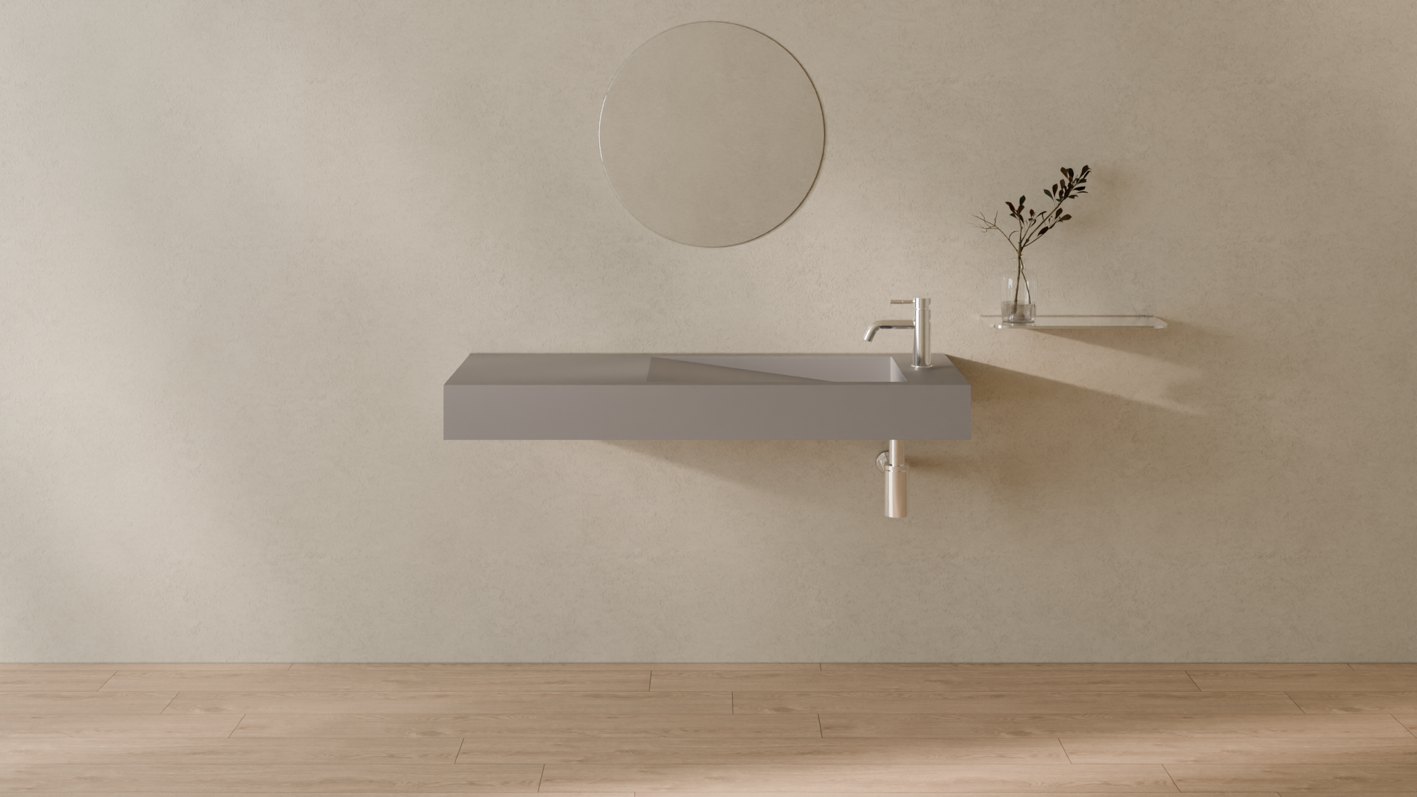 Badeloft render 2026 | WT-05-B | Grey | Sink_Matte_Grey__Camera_Angle_1.png