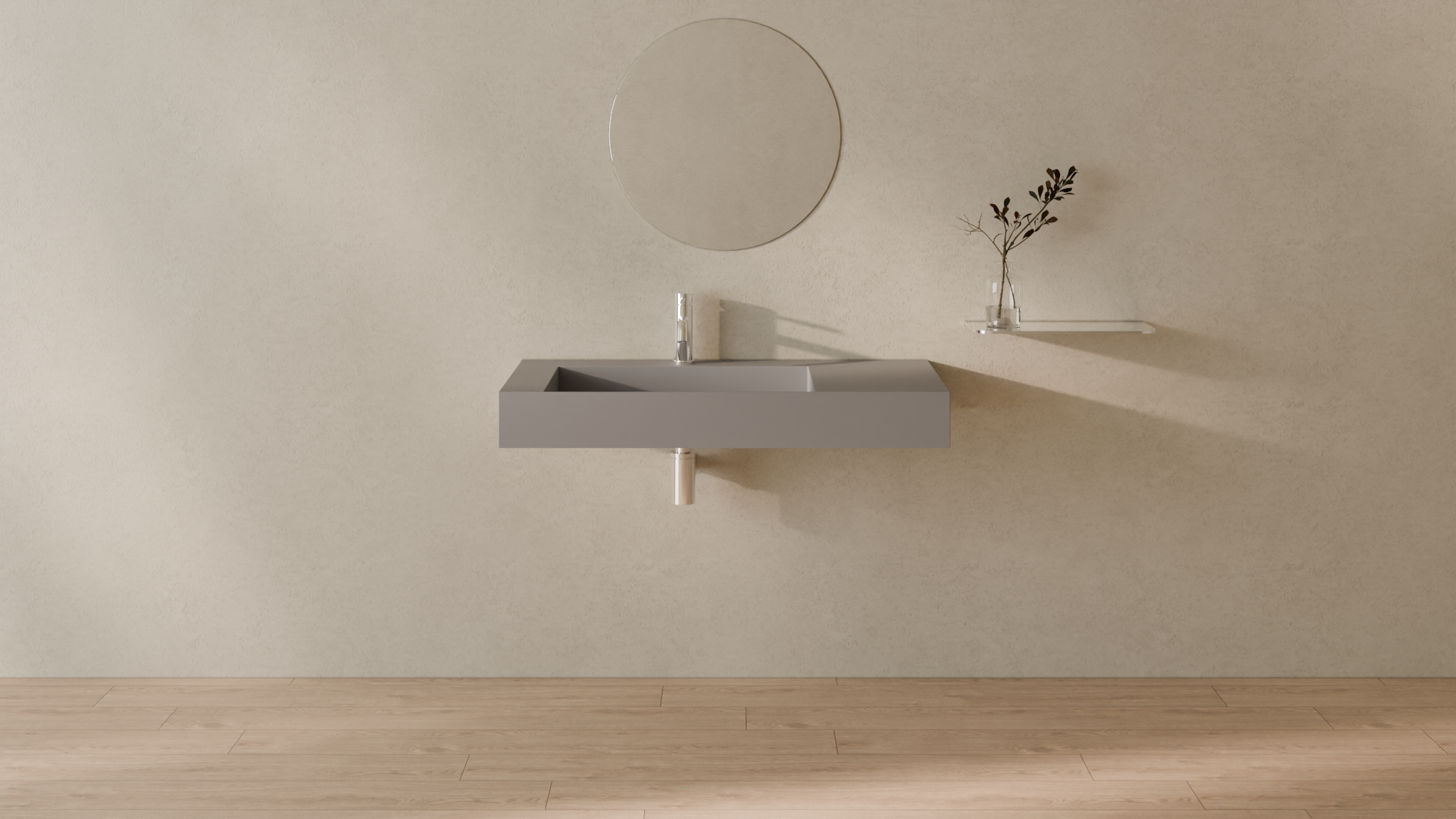 Badeloft render 2026 | WT-04-A | Grey | Sink_Matte_Grey__Camera_Angle_1.png
