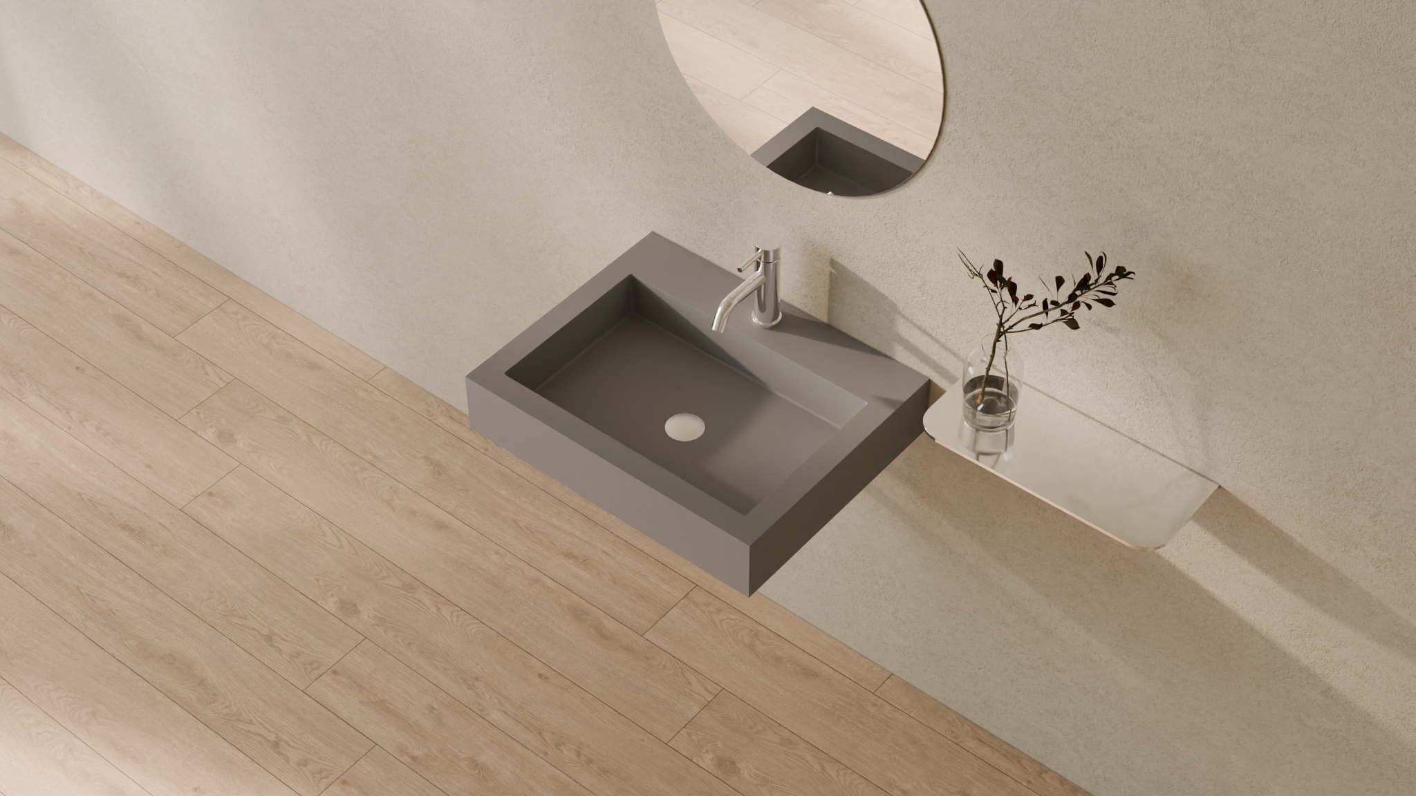 Badeloft render 2026 | WT-06-M | Grey | Sink_Matte_Grey__Camera_Angle_2.png