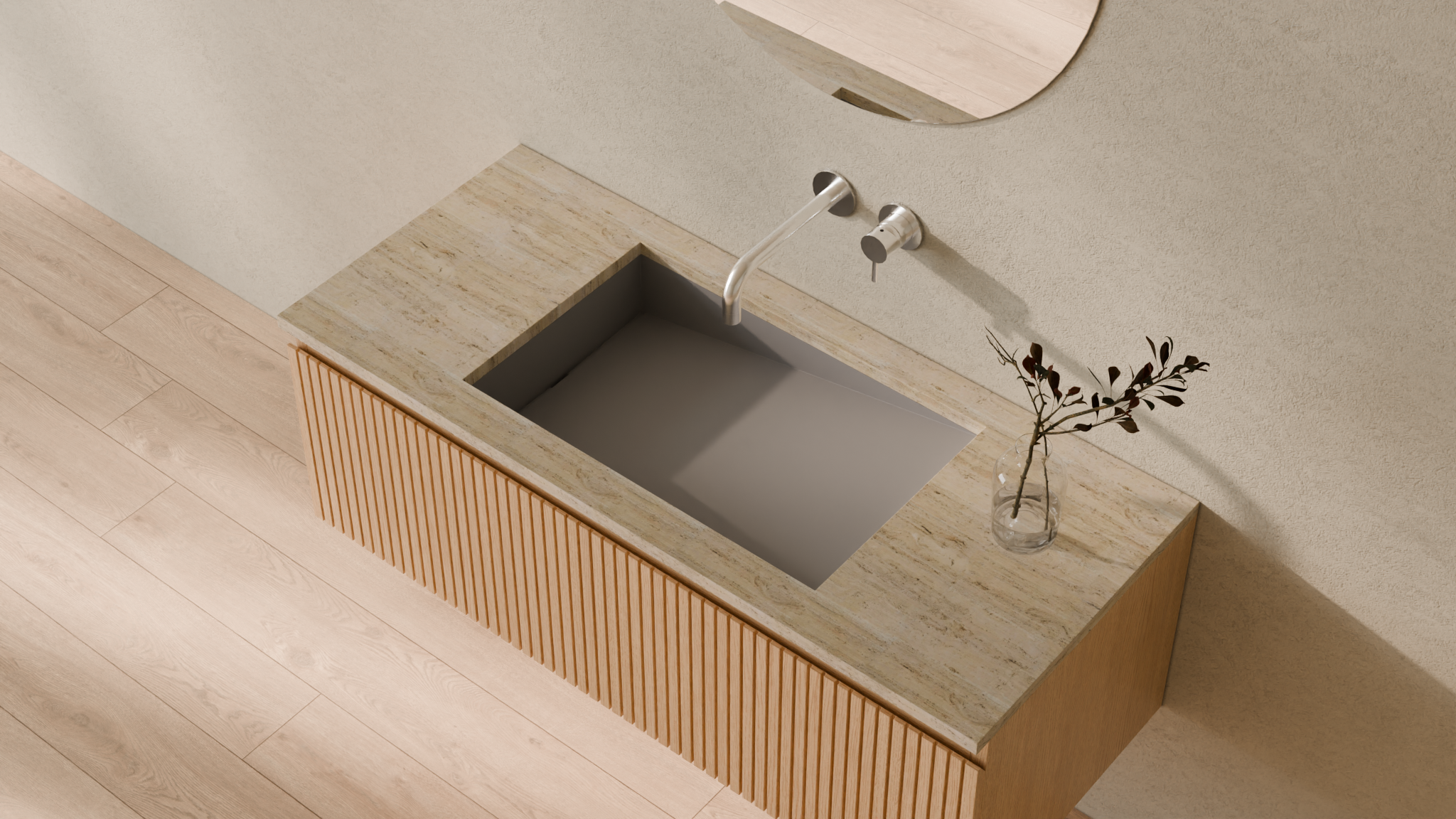 Badeloft render 2026 | UB-04-RL | Grey | Sink_Matte_Grey__Camera_Angle_2.png