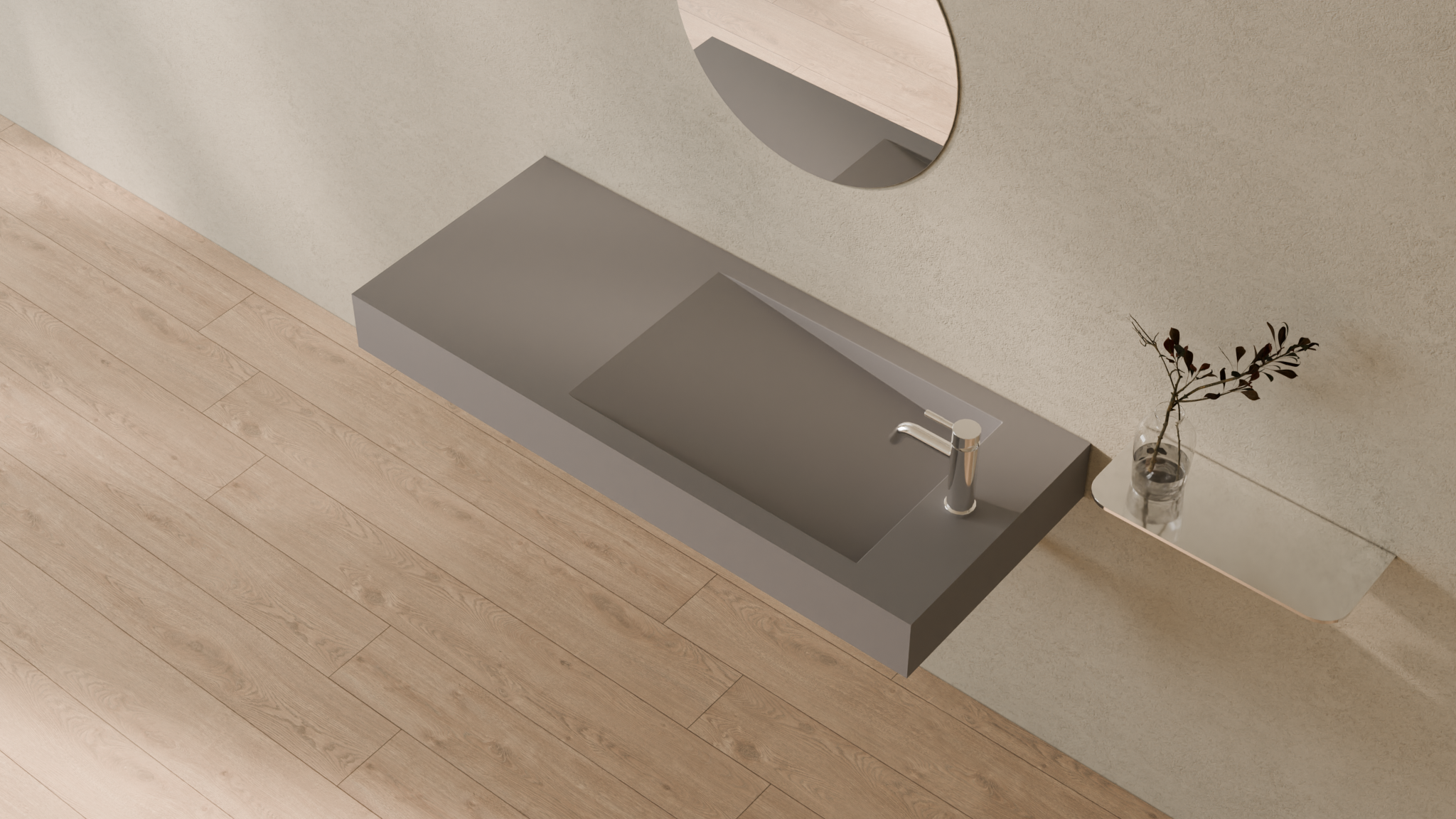 Badeloft render 2026 | WT-05-B | Grey | Sink_Matte_Grey__Camera_Angle_2.png