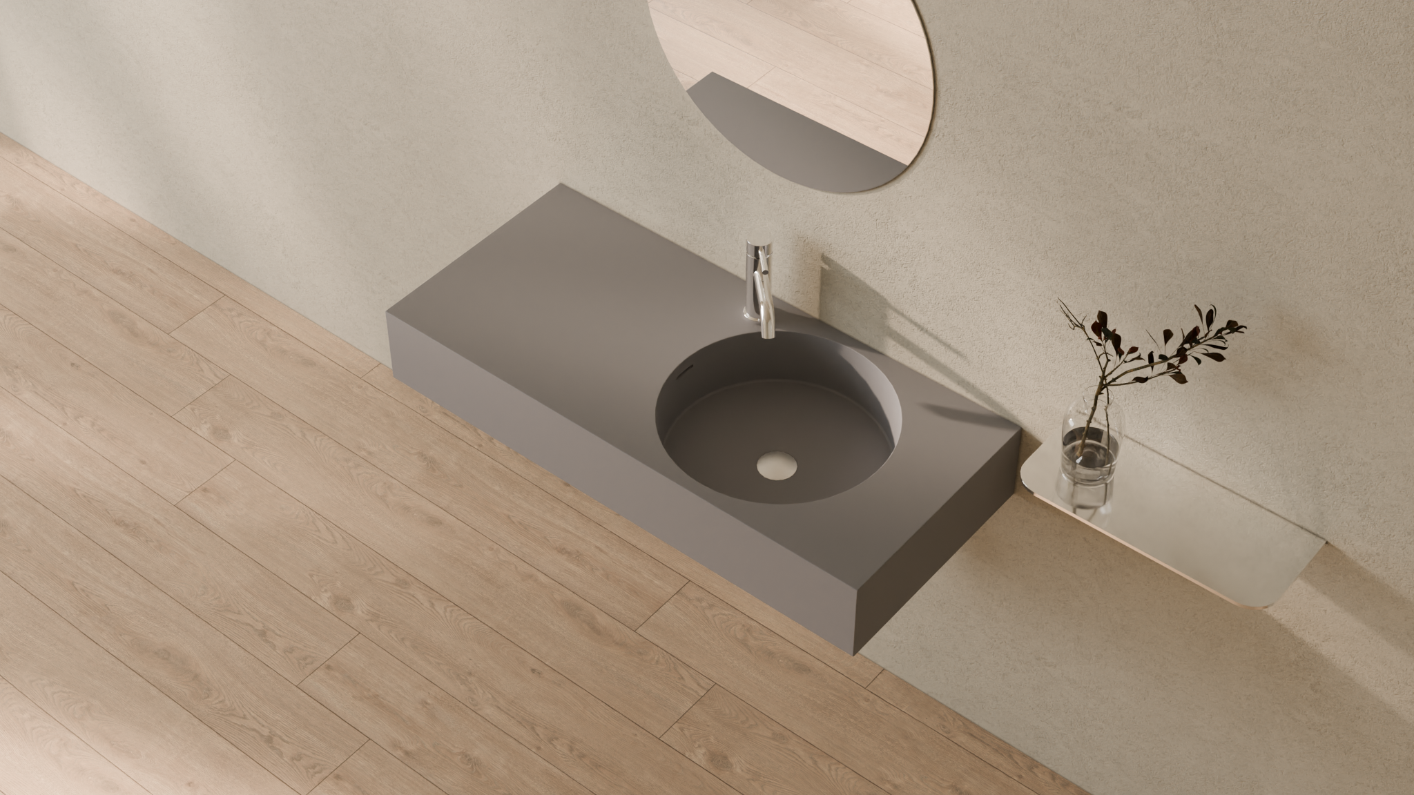 Badeloft render 2026 | WT-02-B | Grey | Sink_Matte_Grey__Camera_Angle_2.png