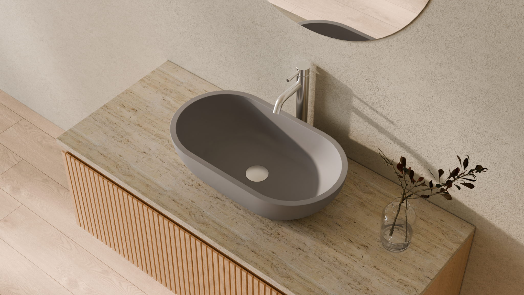 Badeloft render 2026 | WB-02 | Grey | Sink_Matte_Grey__Camera_Angle_2.png