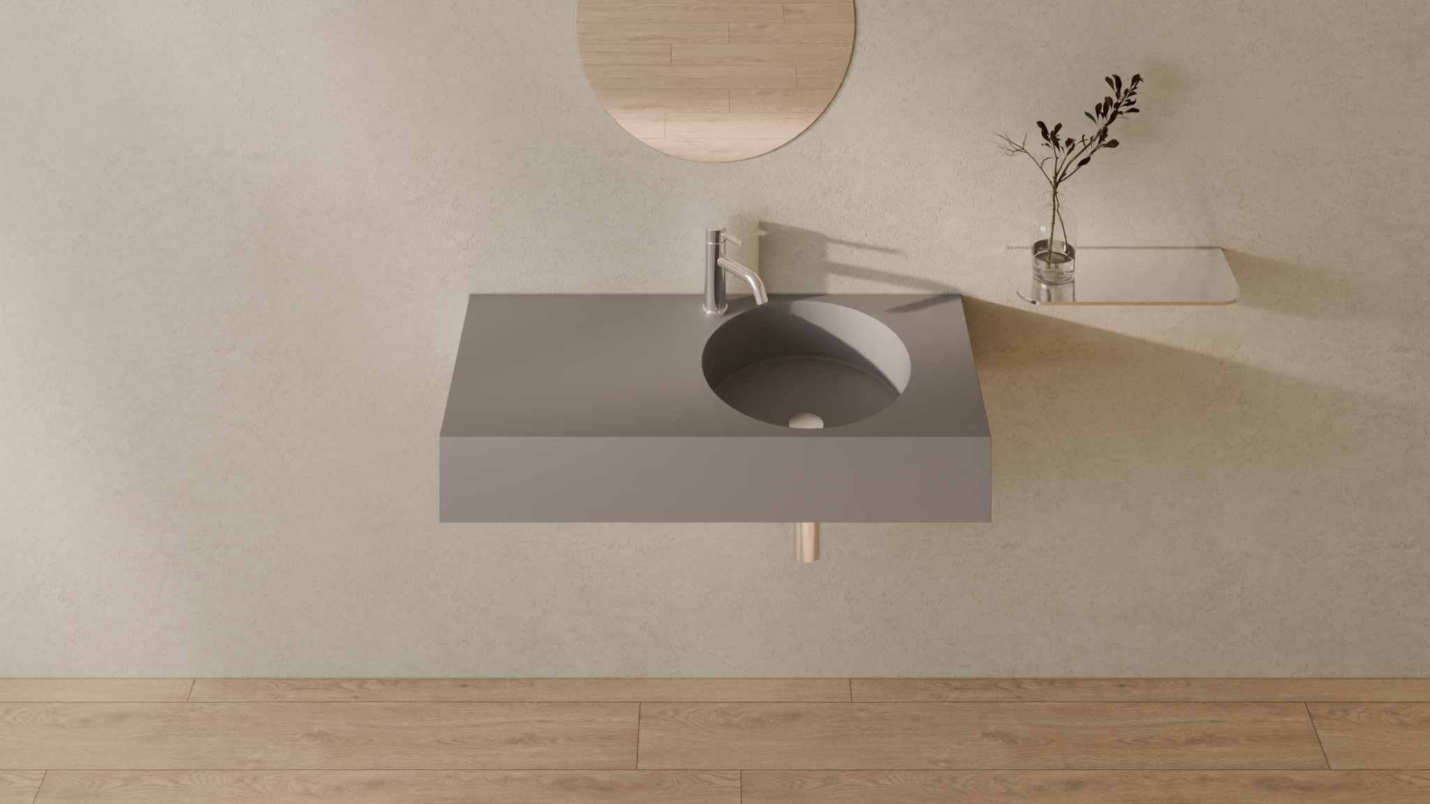 Badeloft render 2026 | WT-02-B | Grey | Sink_Matte_Grey__Camera_Angle_3.png