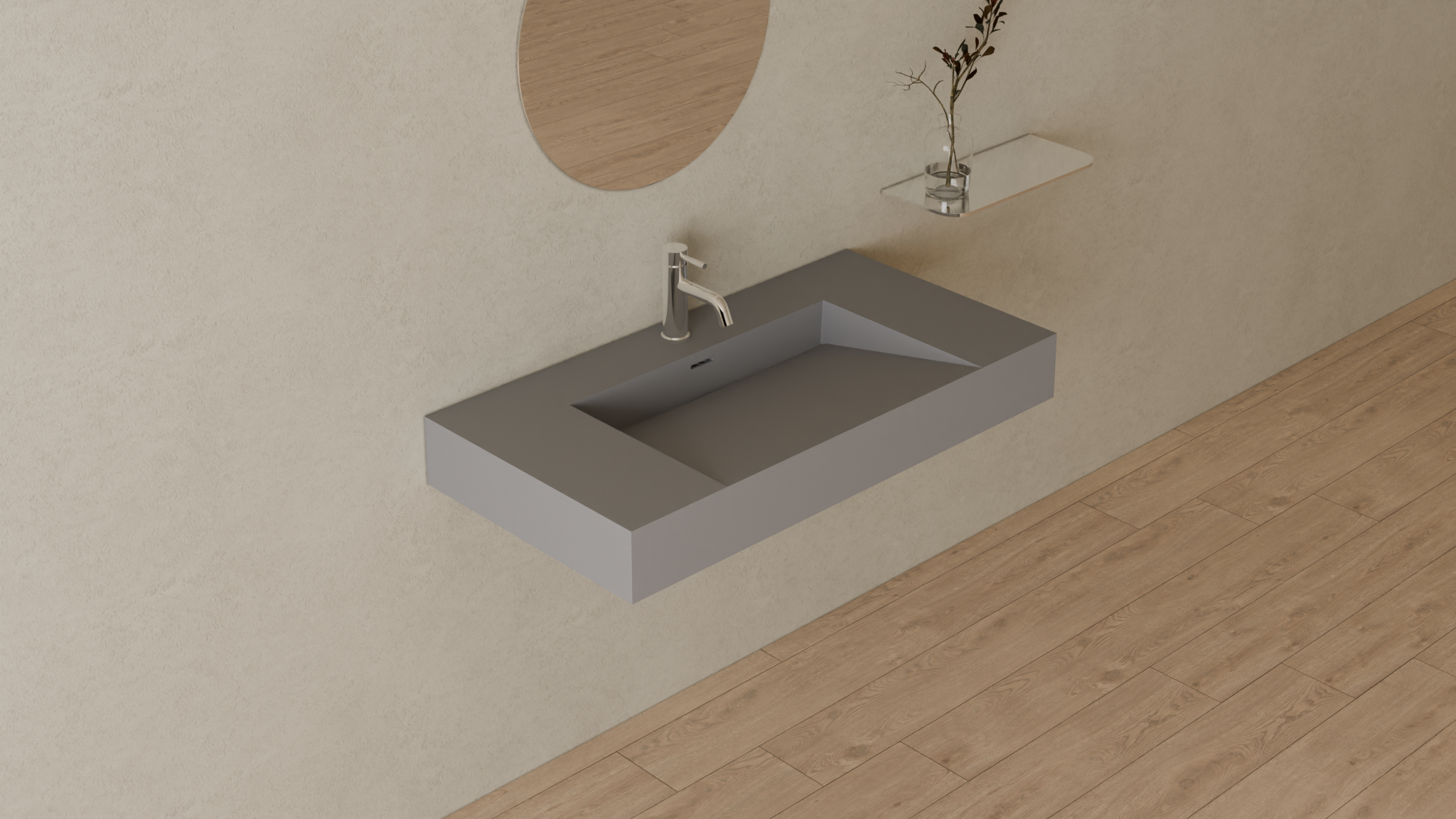 Badeloft render 2026 | WT-04-G | Grey | Sink_Matte_Grey__Camera_Angle_4.png