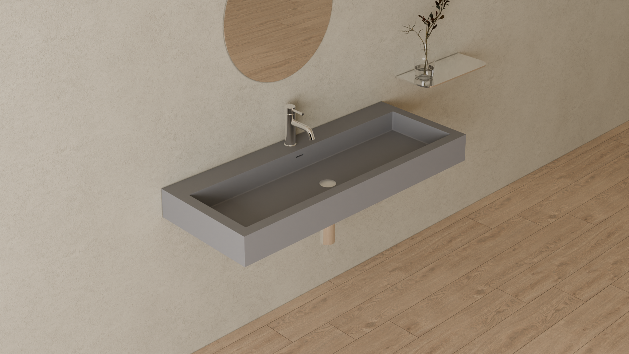 Badeloft render 2026 | WT-06-XXL | Grey | Sink_Matte_Grey__Camera_Angle_4.png