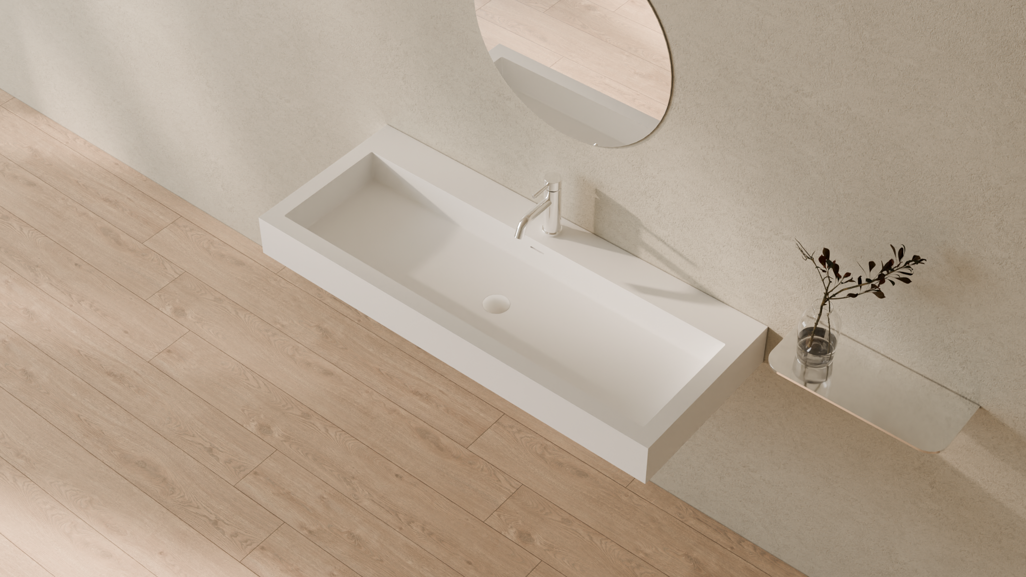 Badeloft render 2026 | WT-06-XXL | White | Sink_Matte_White__Camera_Angle_2.png