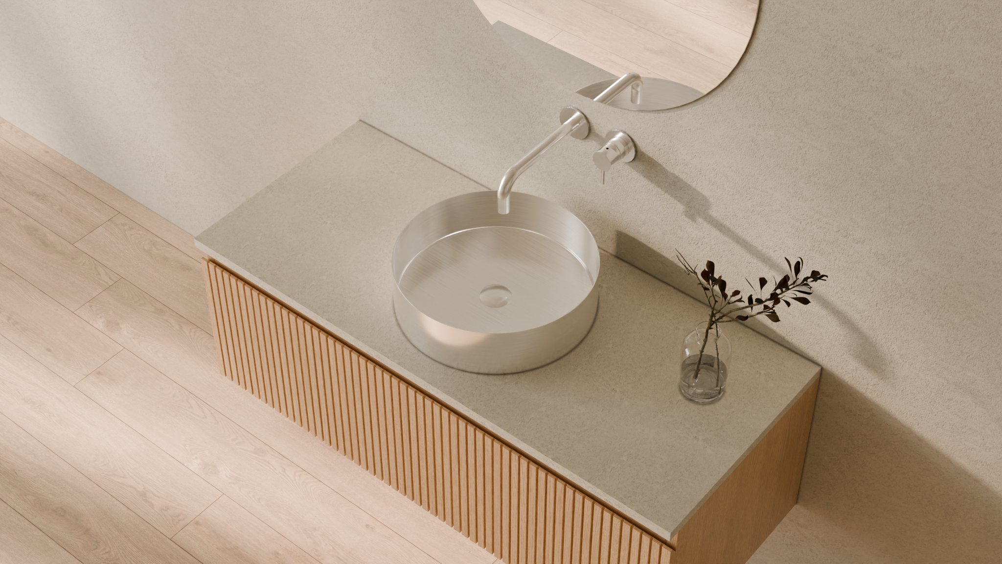 Badeloft render 2026 | ES-WB-01 | Brushed Steel | Stainless_Steel__Camera_Angle_2.png