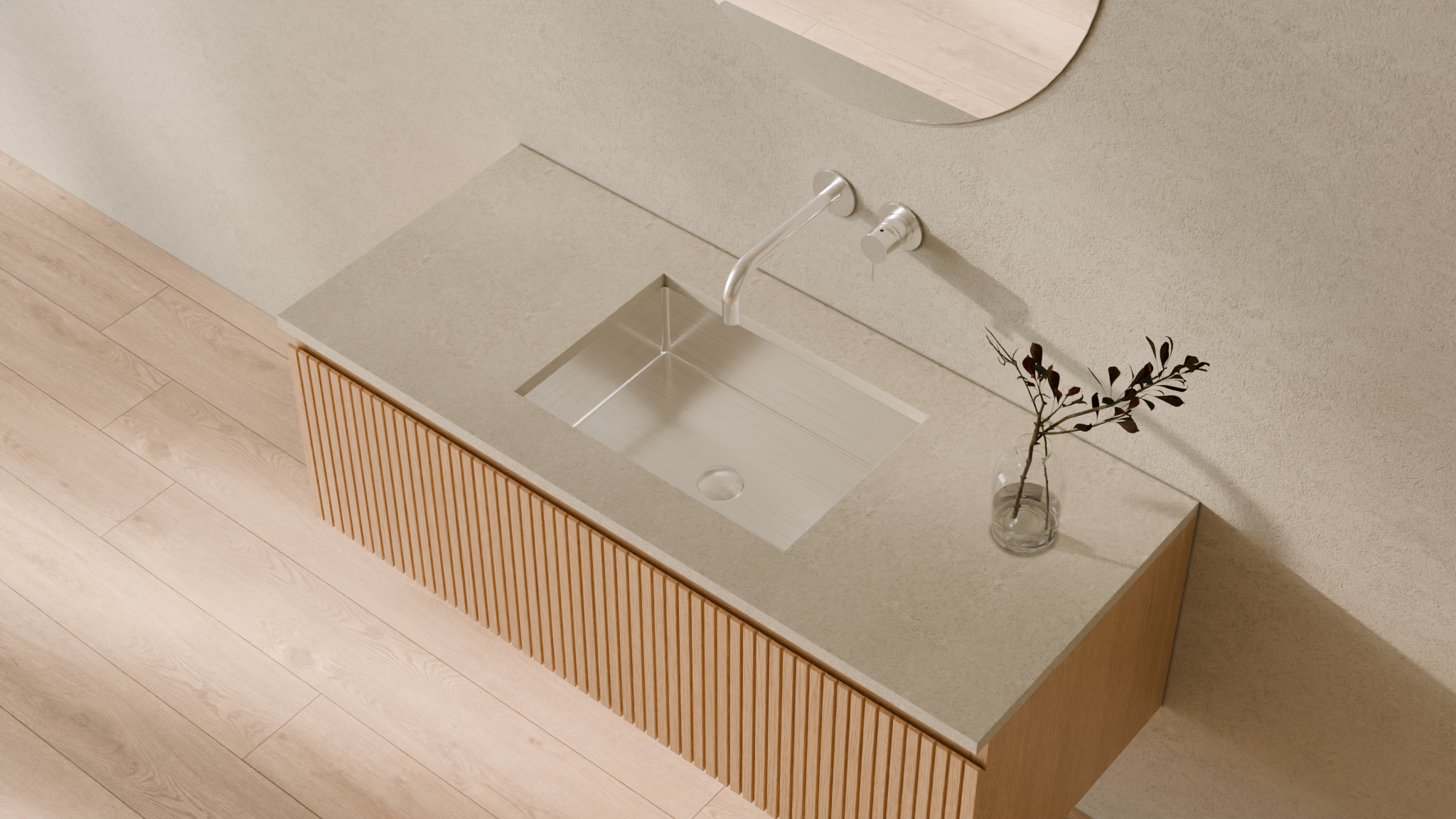 Badeloft render 2026 | ES-UB-03 | Brushed Steel | Stainless_Steel__Camera_Angle_2.png