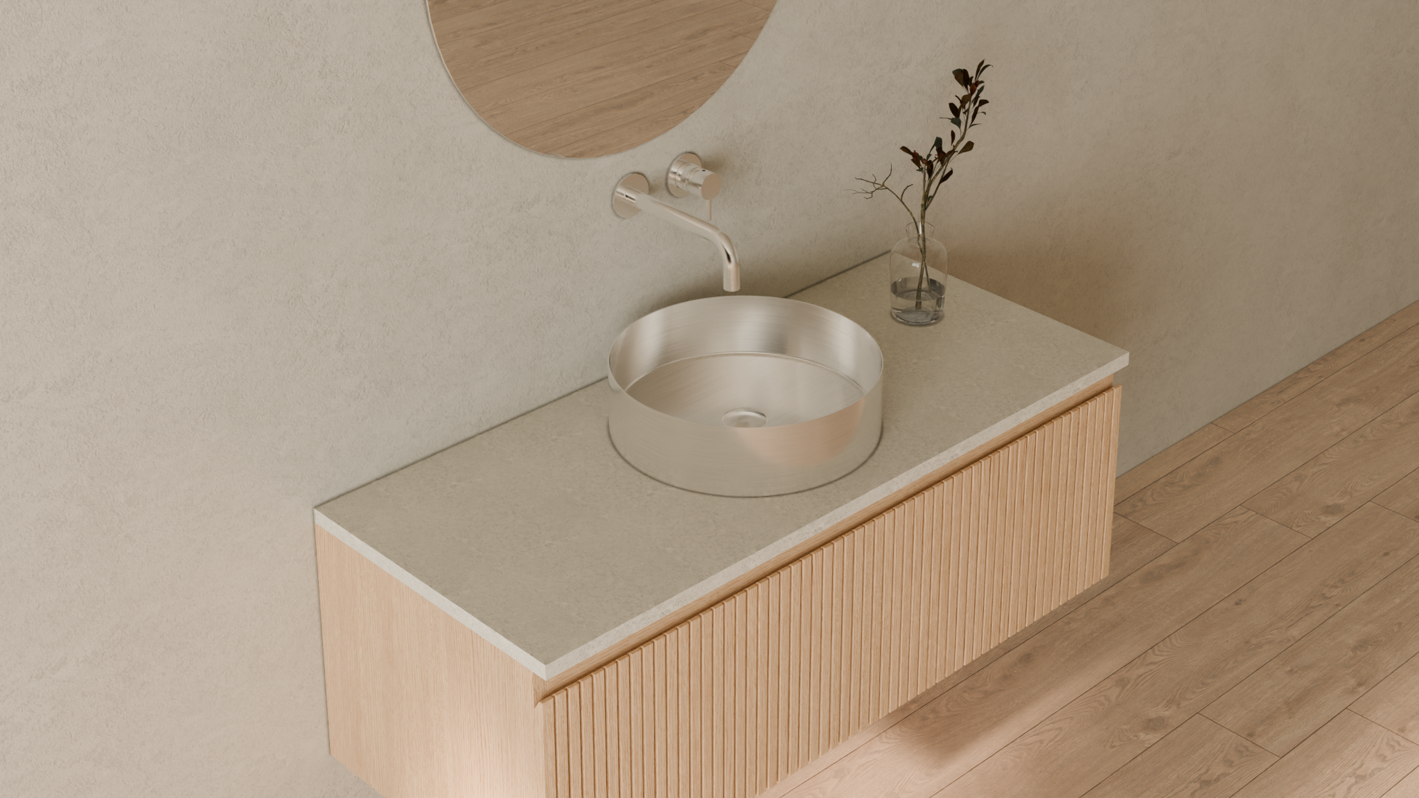 Badeloft render 2026 | ES-WB-01 | Brushed Steel | Stainless_Steel__Camera_Angle_4.png