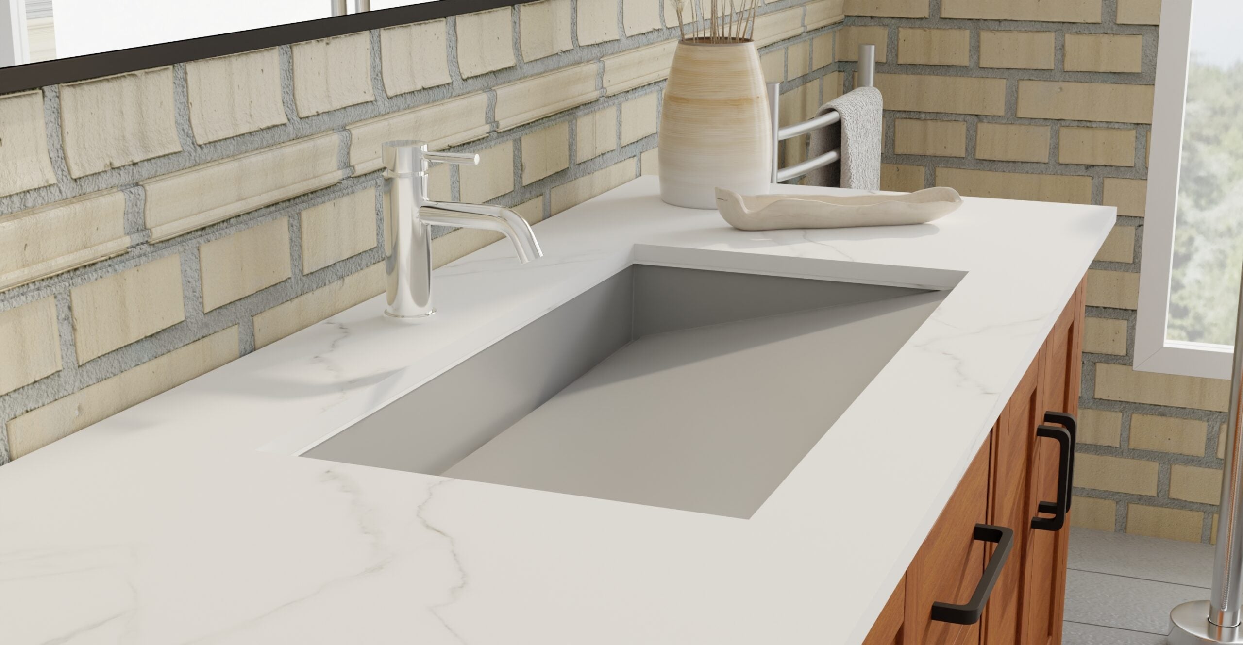 Undermount Ramp Sink UB-04-32-GRY