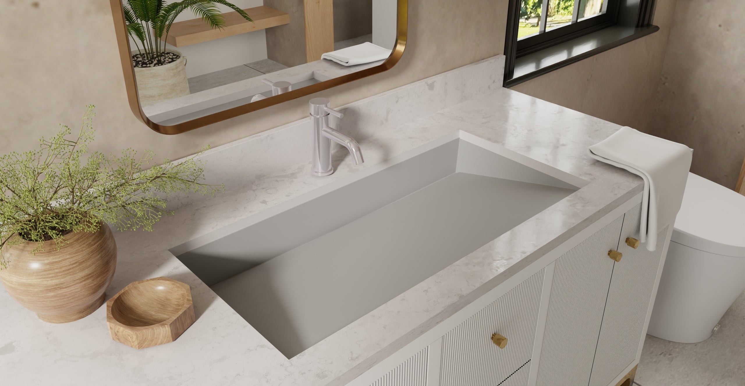 Undermount Ramp Sink UB-04-32-GRY