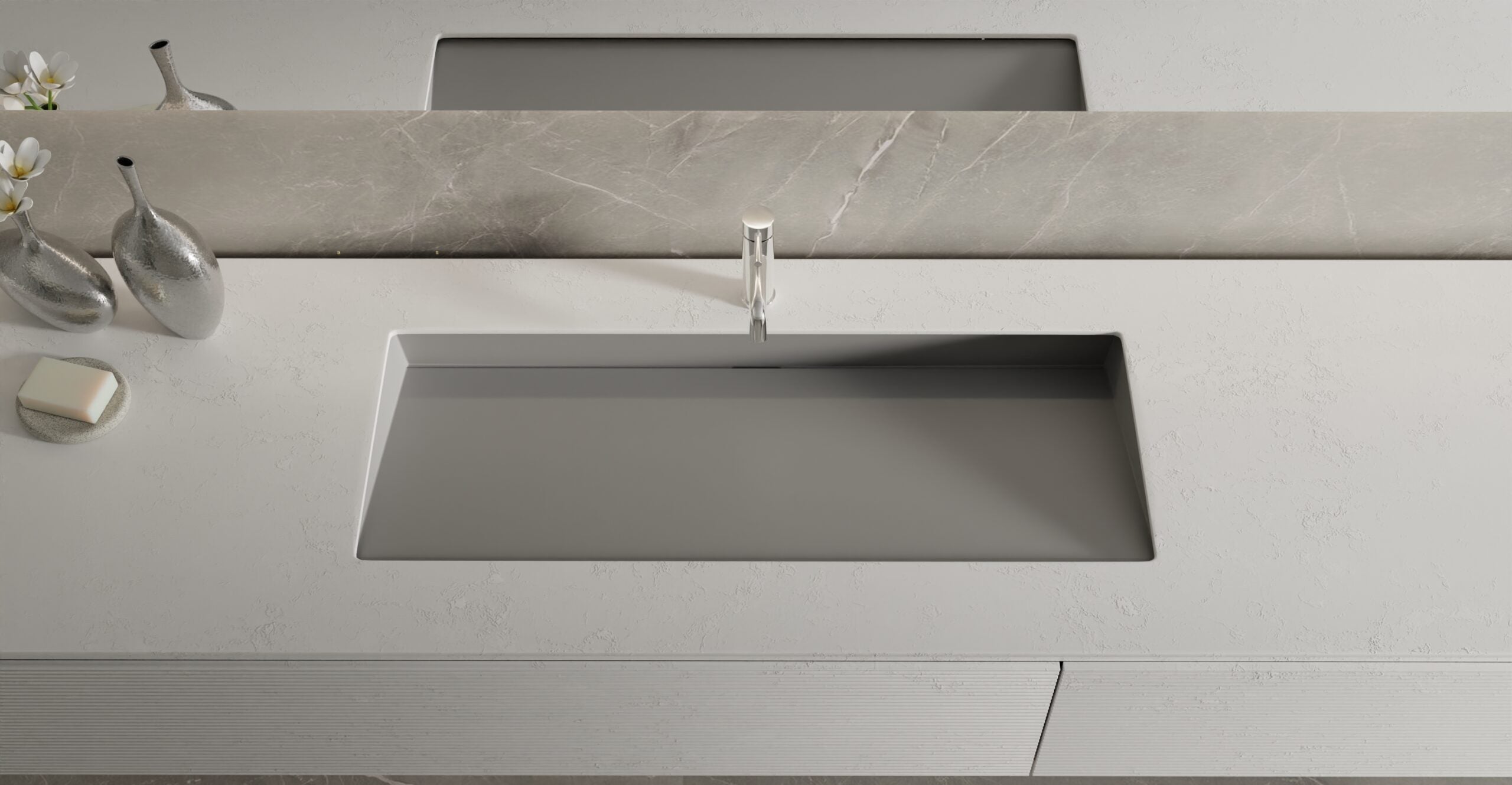 Undermount Ramp Sink UB-04-40-GRY