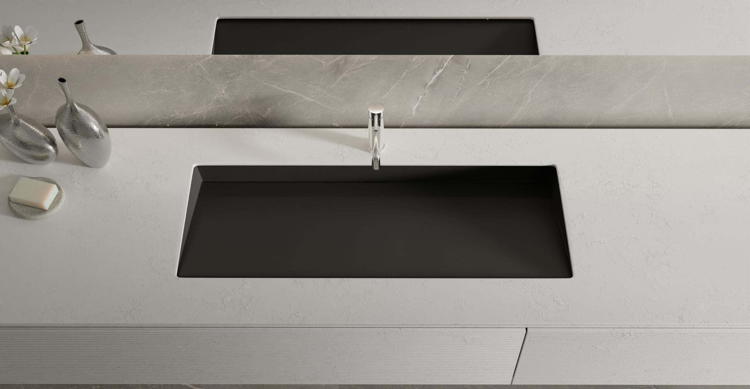 Undermount Ramp Sink UB-04-40-BLK