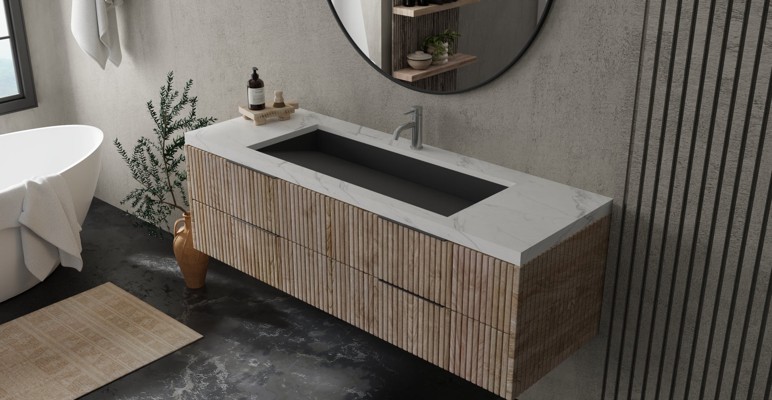 Undermount Ramp Sink UB-04-40-BLK