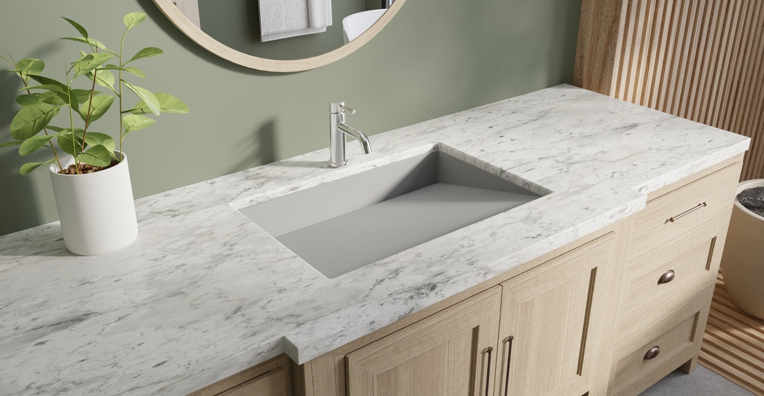 Undermount Ramp Sink UB-04-L-GRY