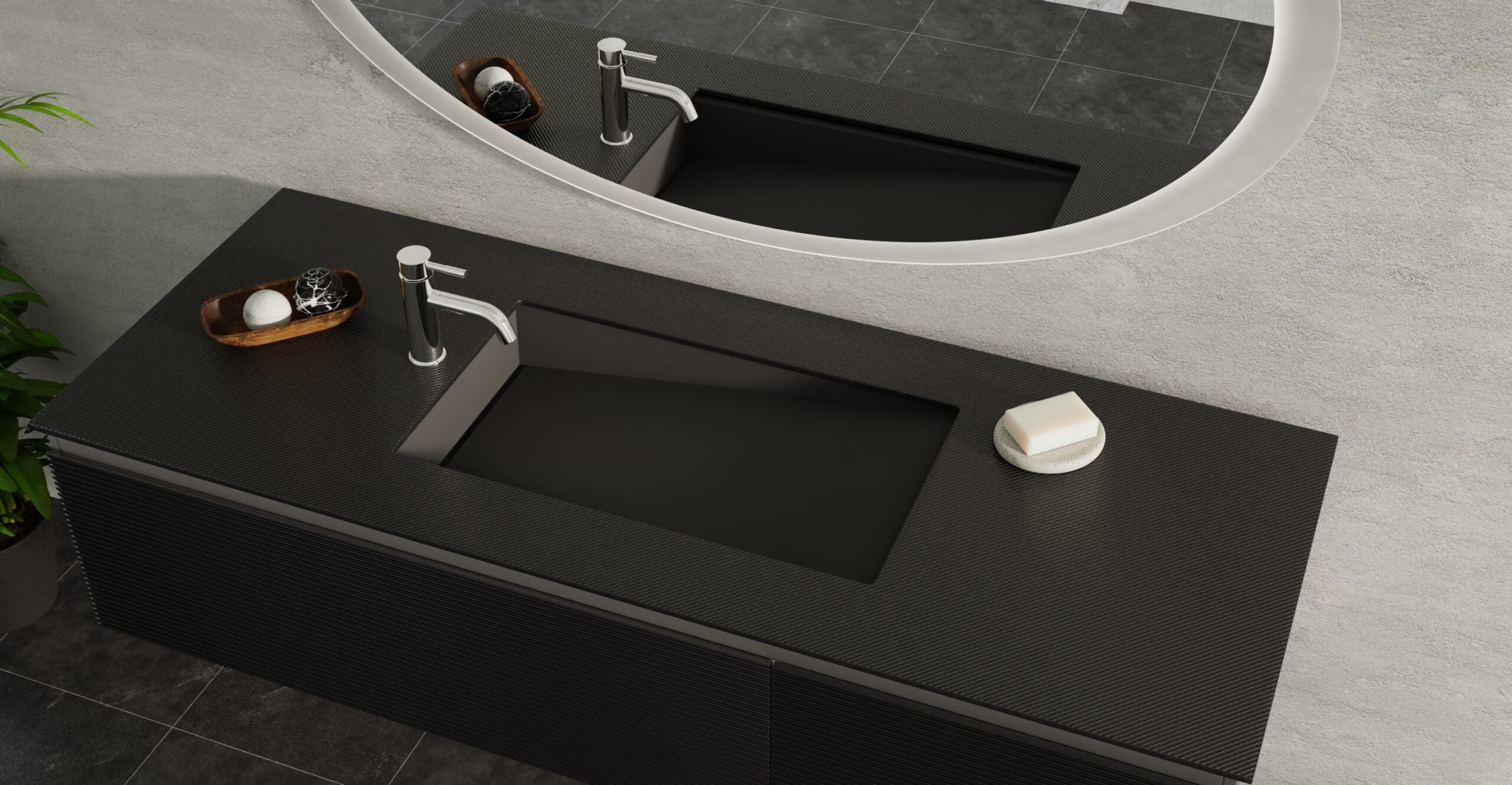 Undermount Ramp Sink UB-04-RL-BLK