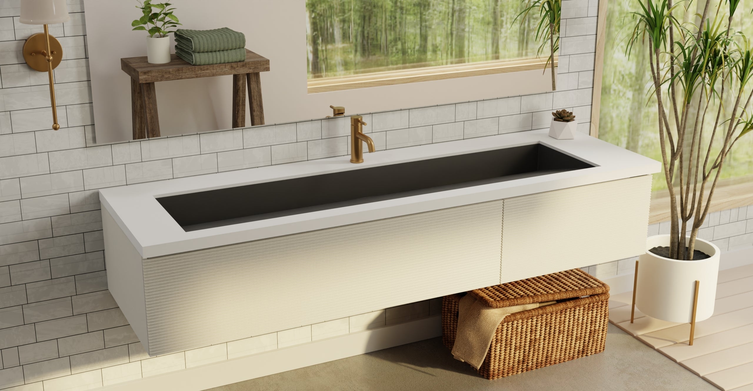 Undermount Ramp Sink UB-04-XXL-BLK