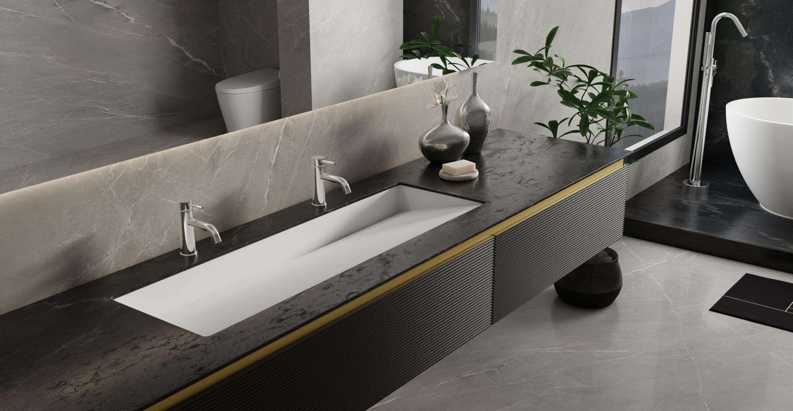 XXL Undermount Ramp Sink - Model UB-04-XXL – Badeloft