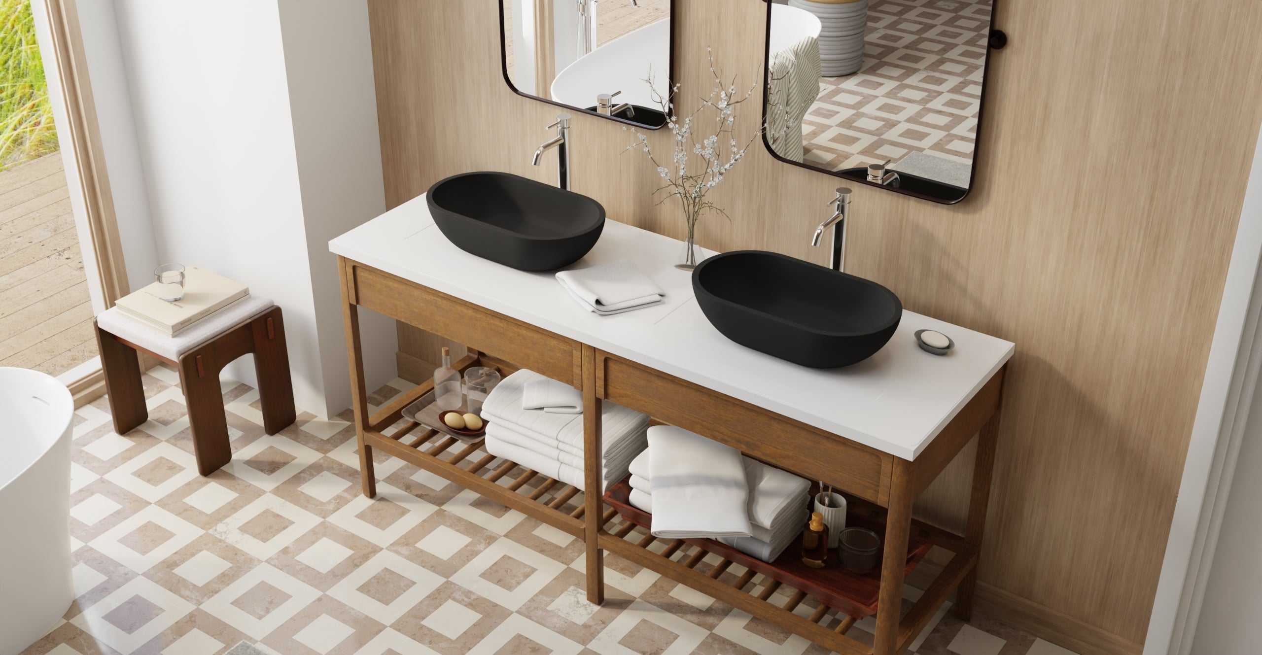 Countertop Sink WB-02-BLK