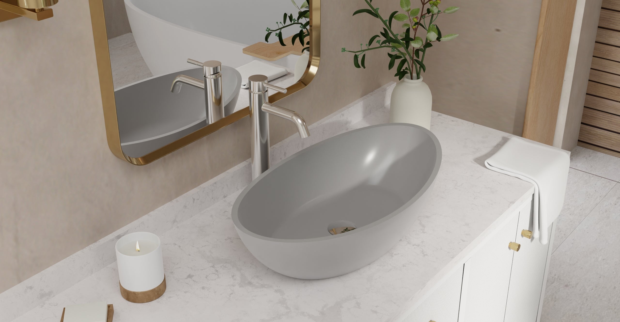 Countertop Sink WB-03-GRY