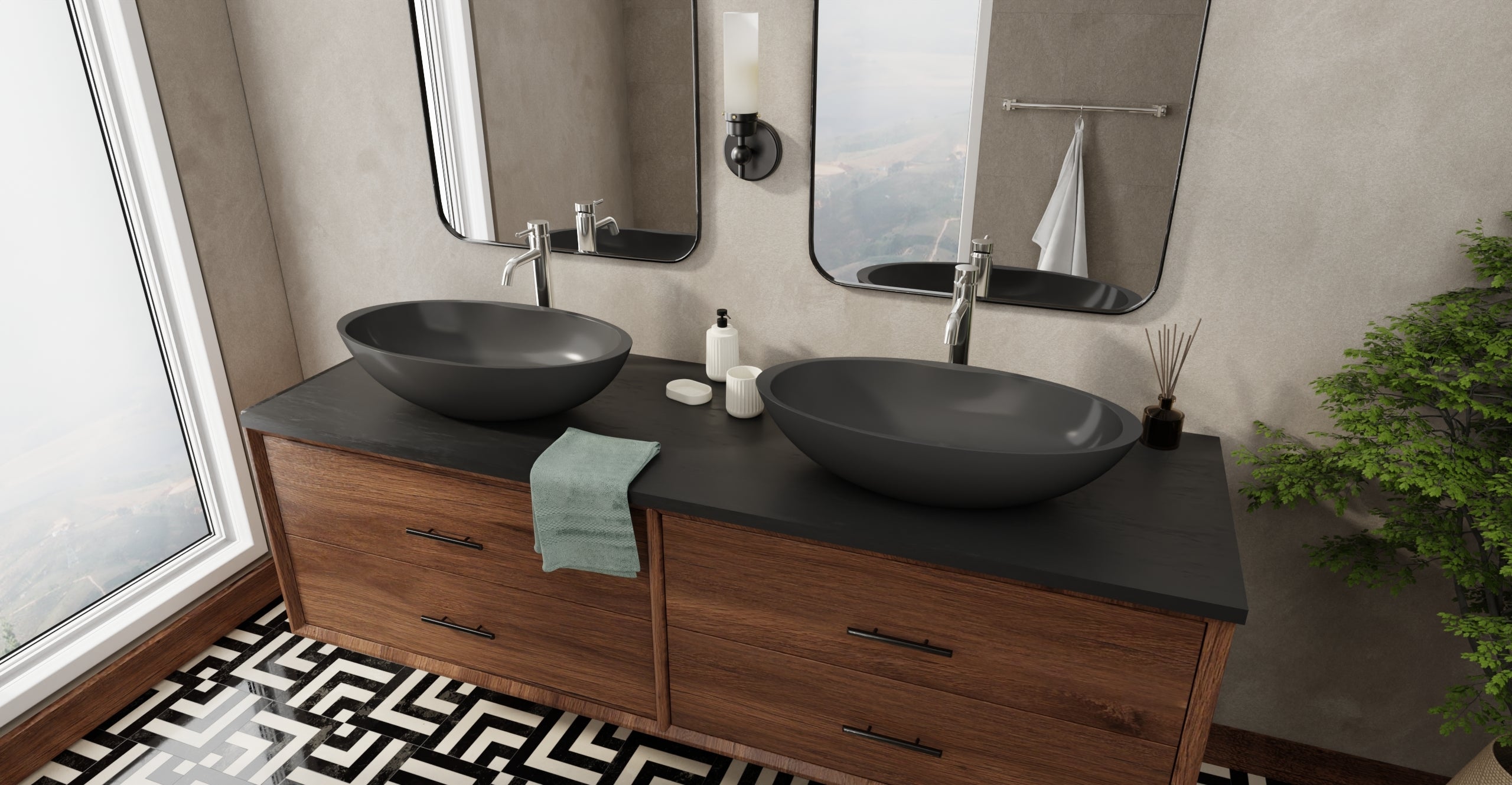 Countertop Sink WB-04-BLK