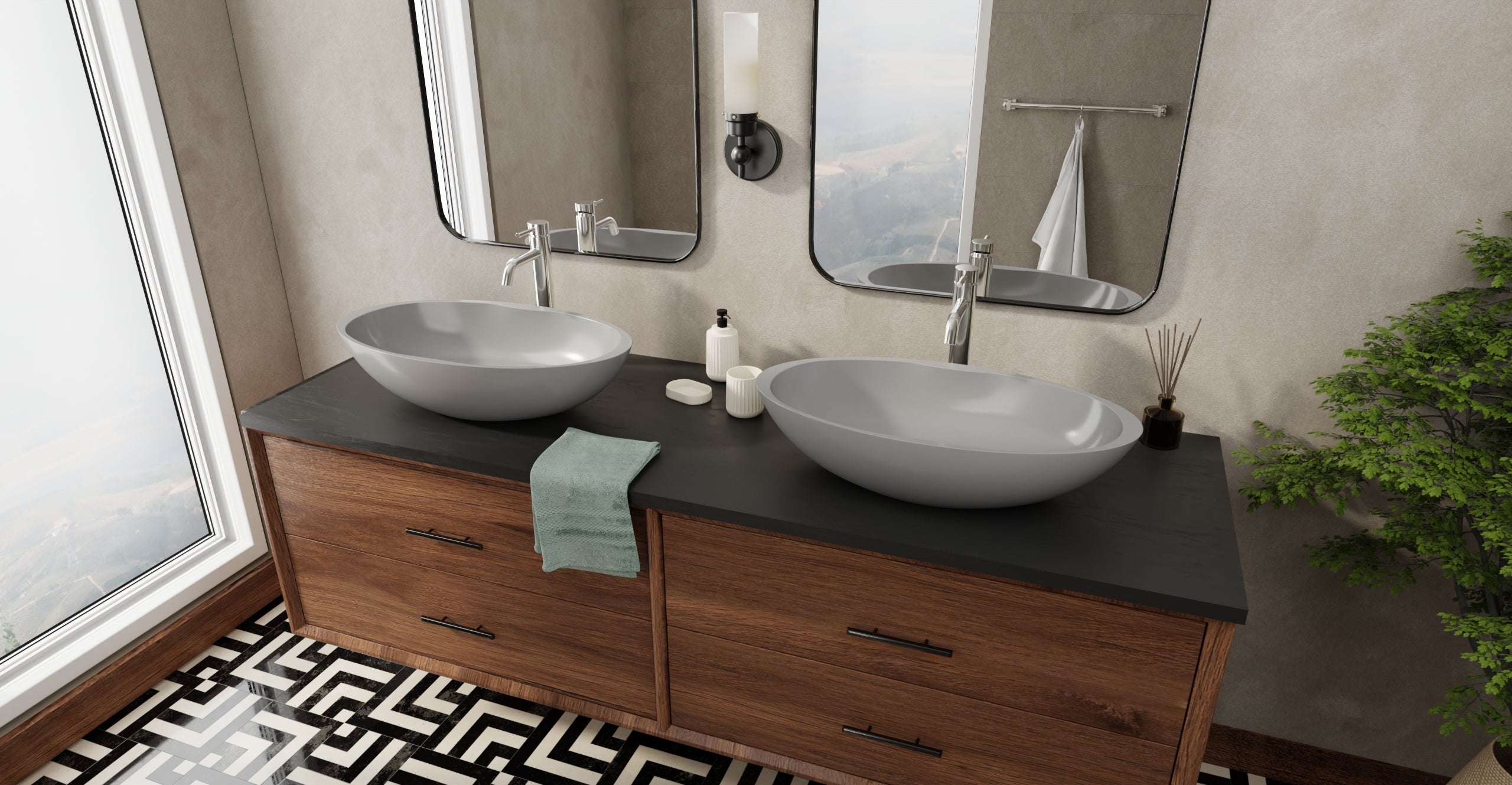Countertop Sink WB-04-GRY