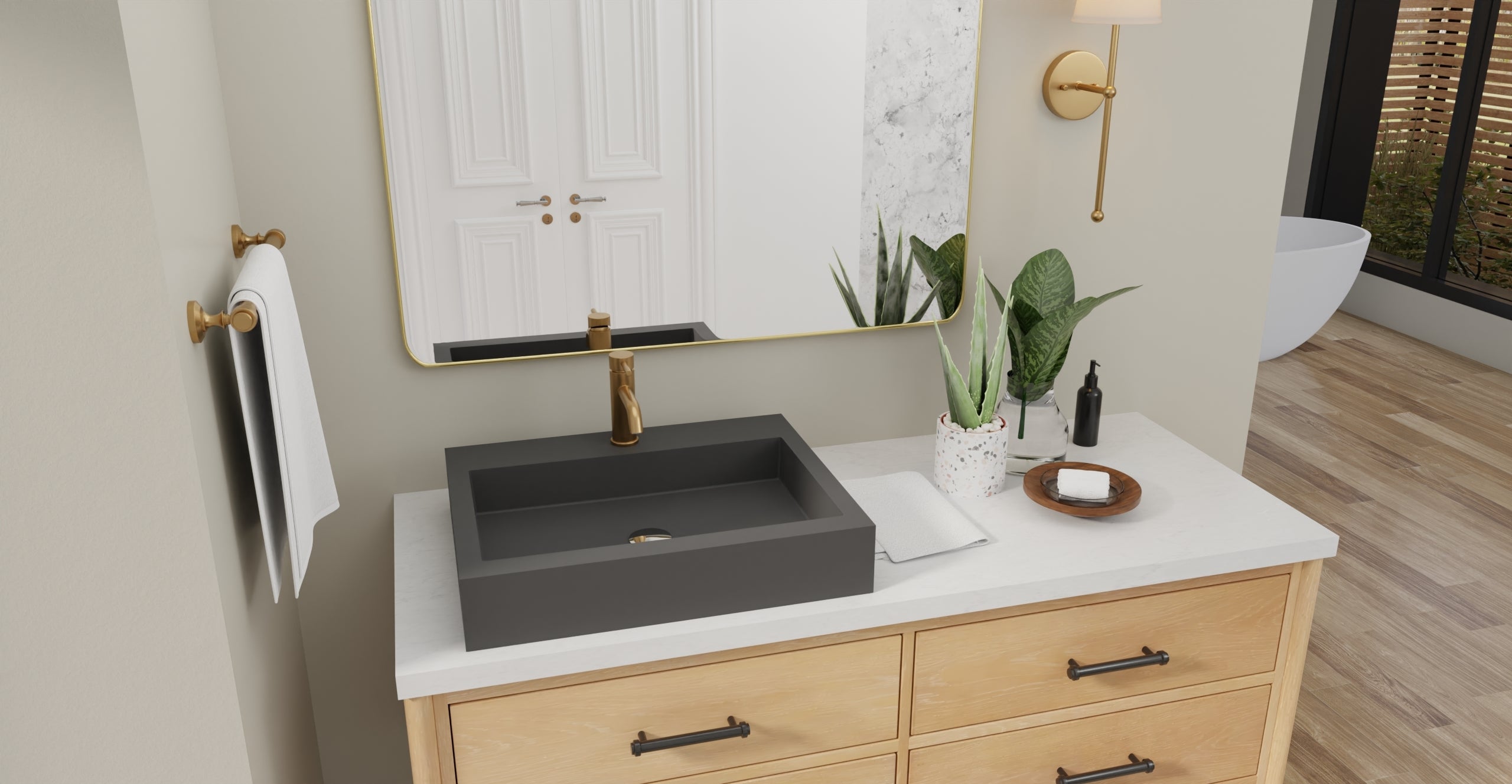 Countertop Sink WB-05-M-BLK