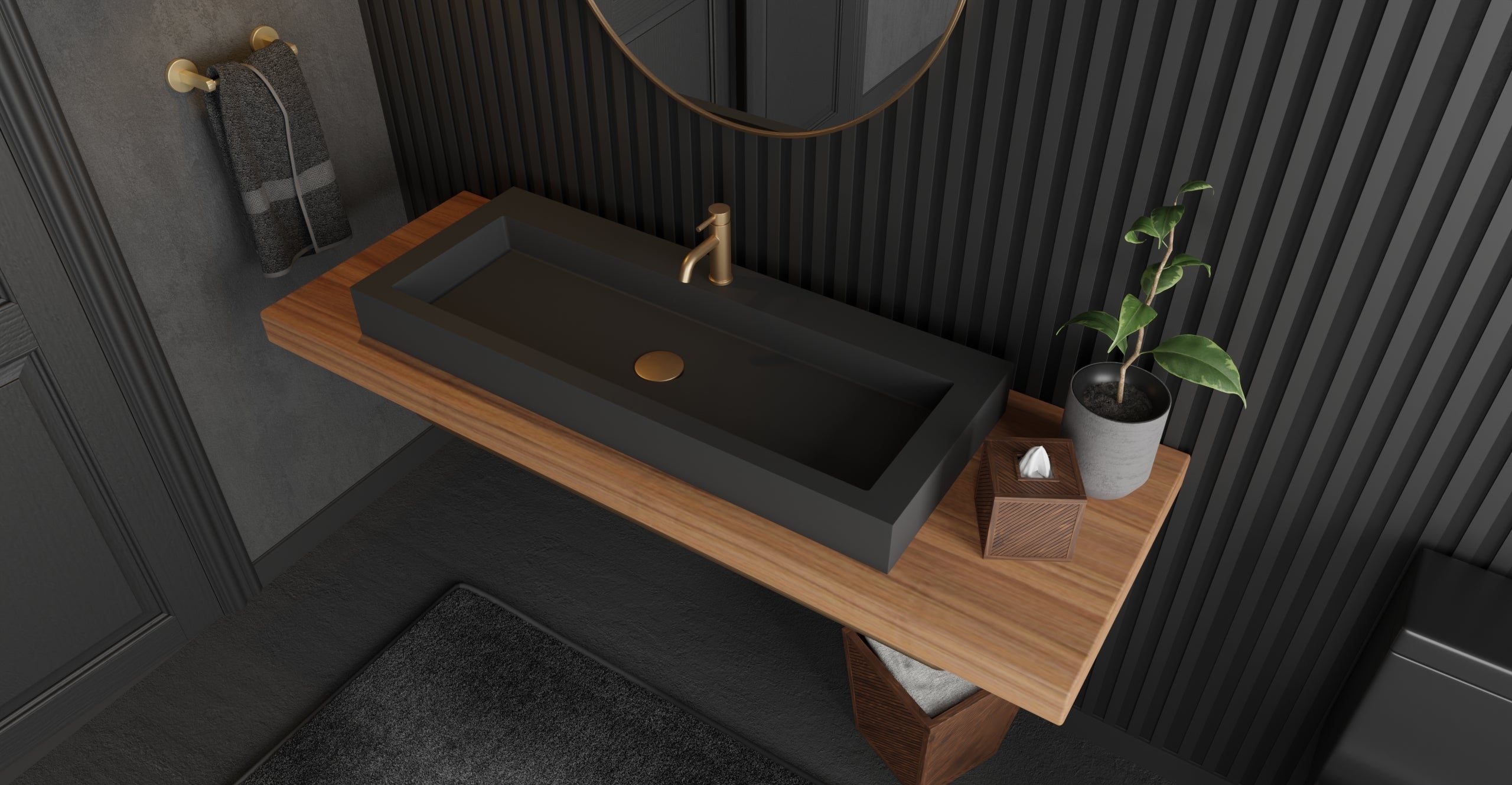 Countertop Sink WB-05-XXL-BLK