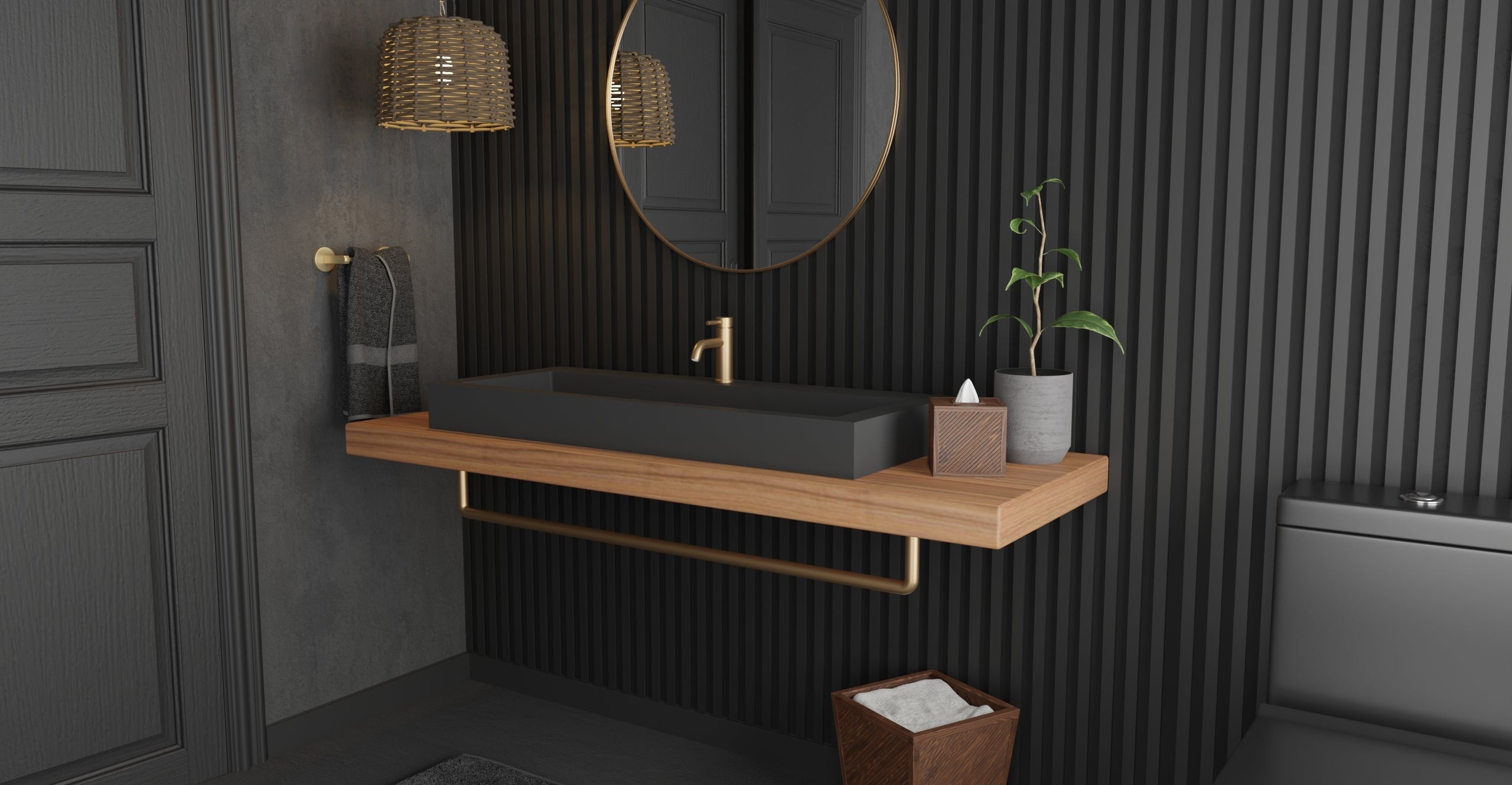 Countertop Sink WB-05-XXL-BLK