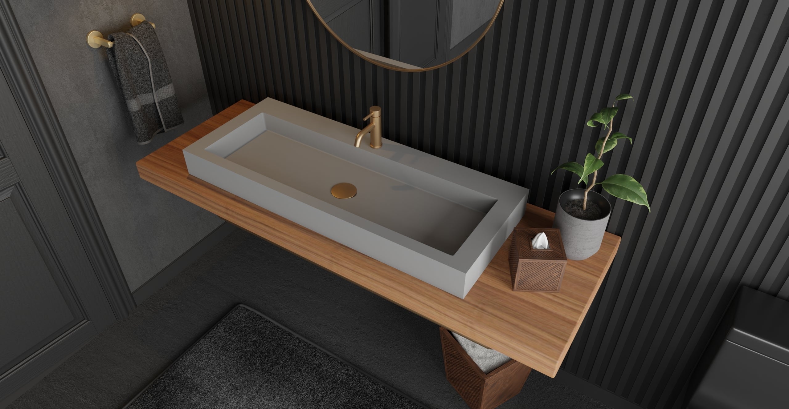 Countertop Sink WB-05-XXL-GRY