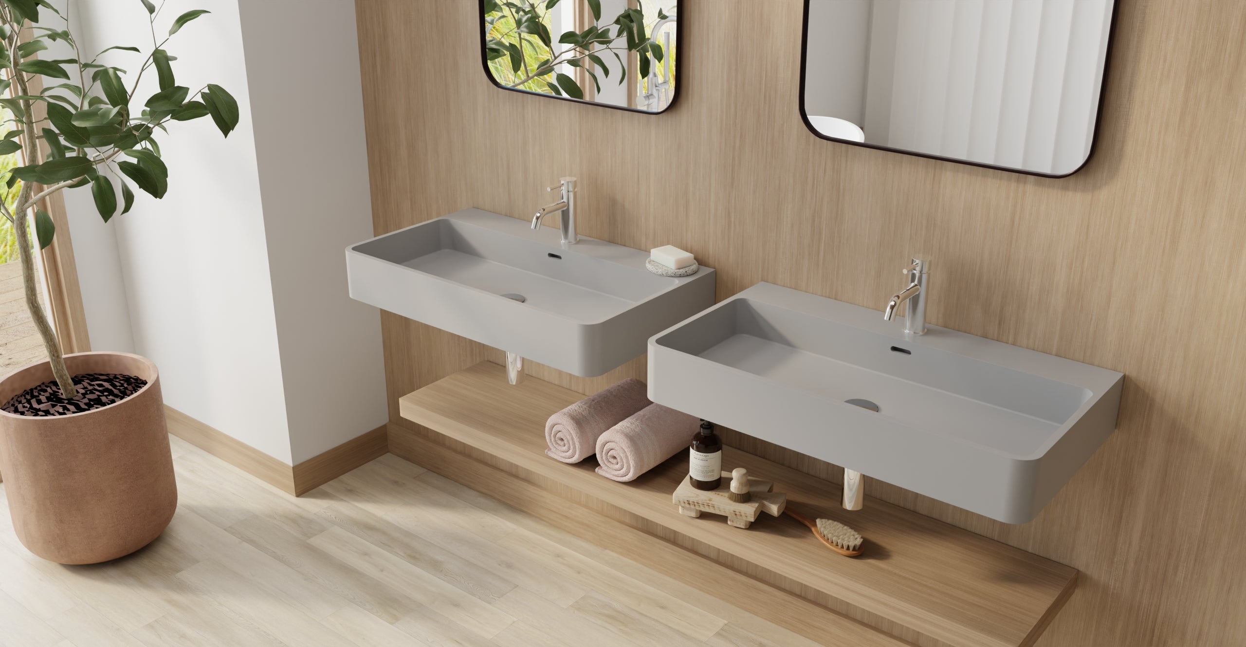 Wall Mounted Sink WT-01-L-GRY