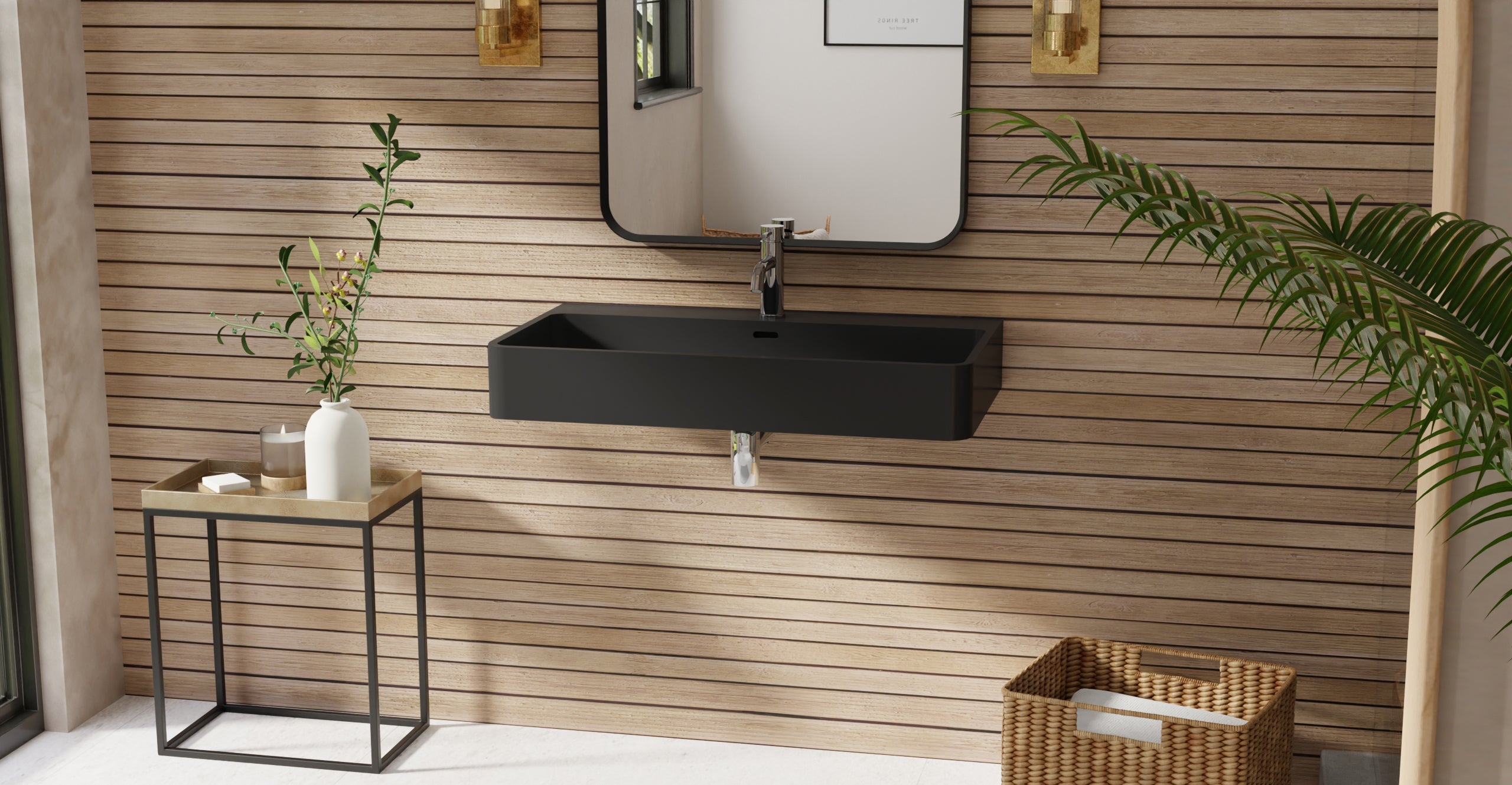 Wall Mounted Sink WT-01-L-BLK