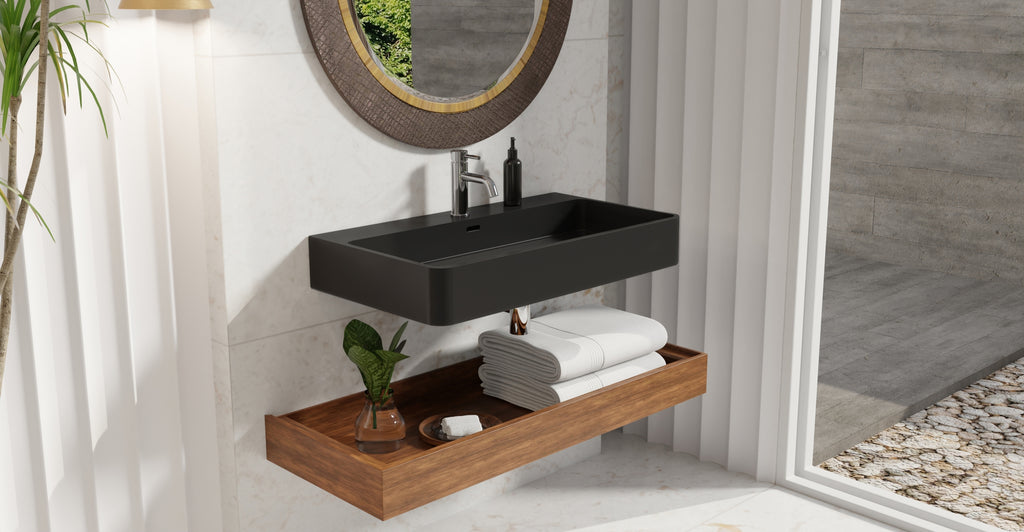 Wall Mounted Sink WT-01-L-BLK