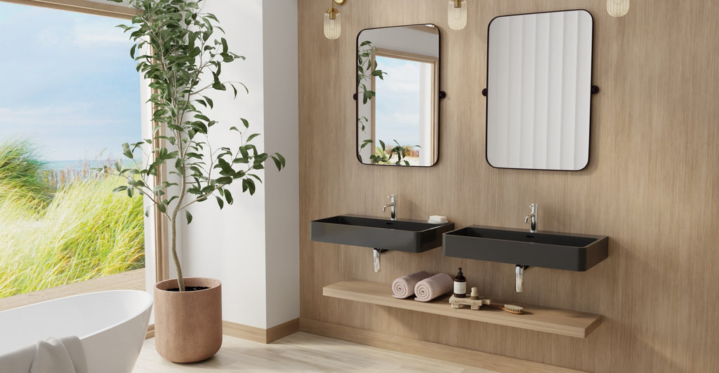 Wall Mounted Sink WT-01-L-BLK