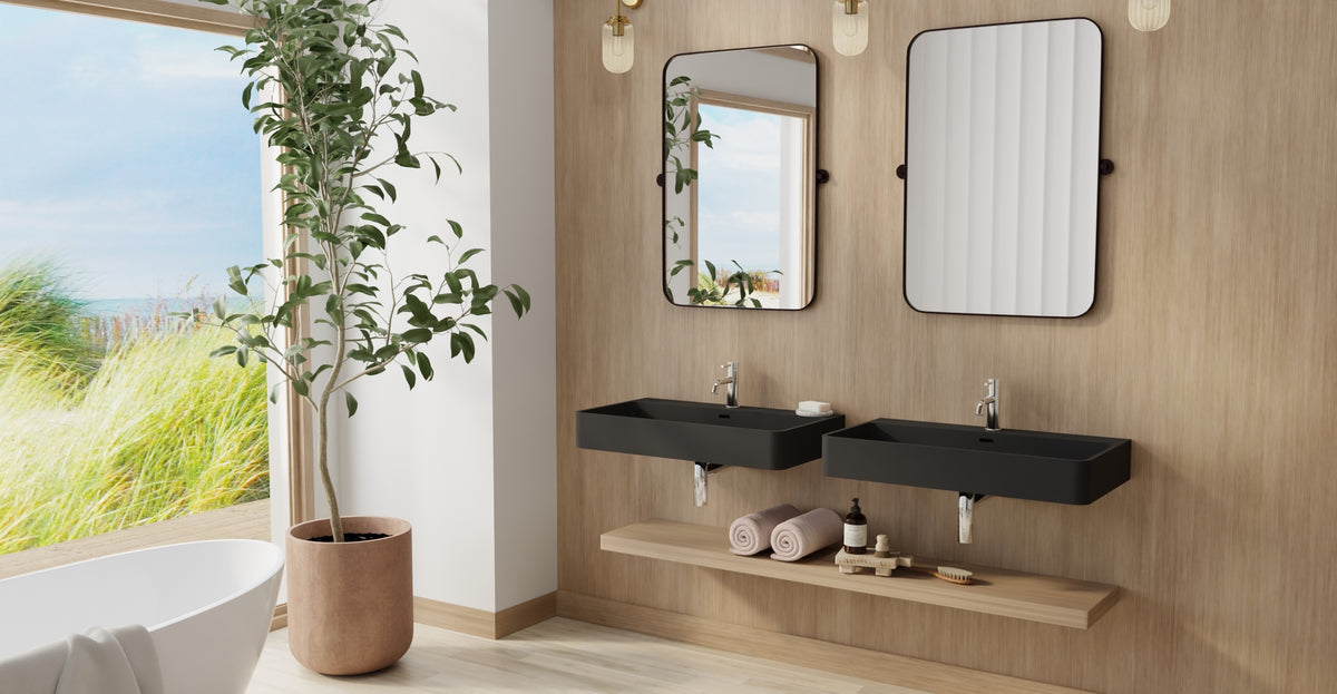 Wall Mounted Sink WT-01-L-BLK