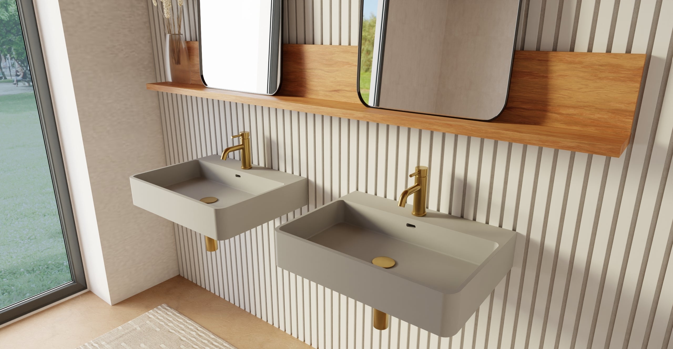 Wall Mounted Sink WT-01-M-GRY