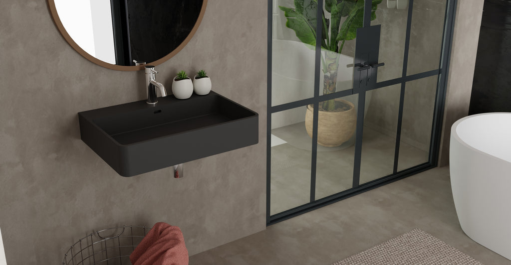Wall Mounted Sink WT-01-M-BLK