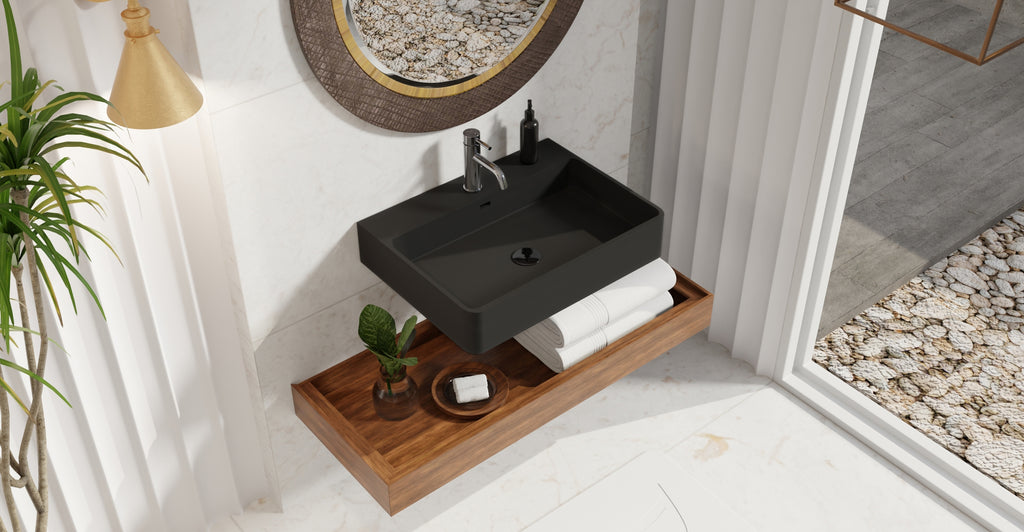 Wall Mounted Sink WT-01-M-BLK