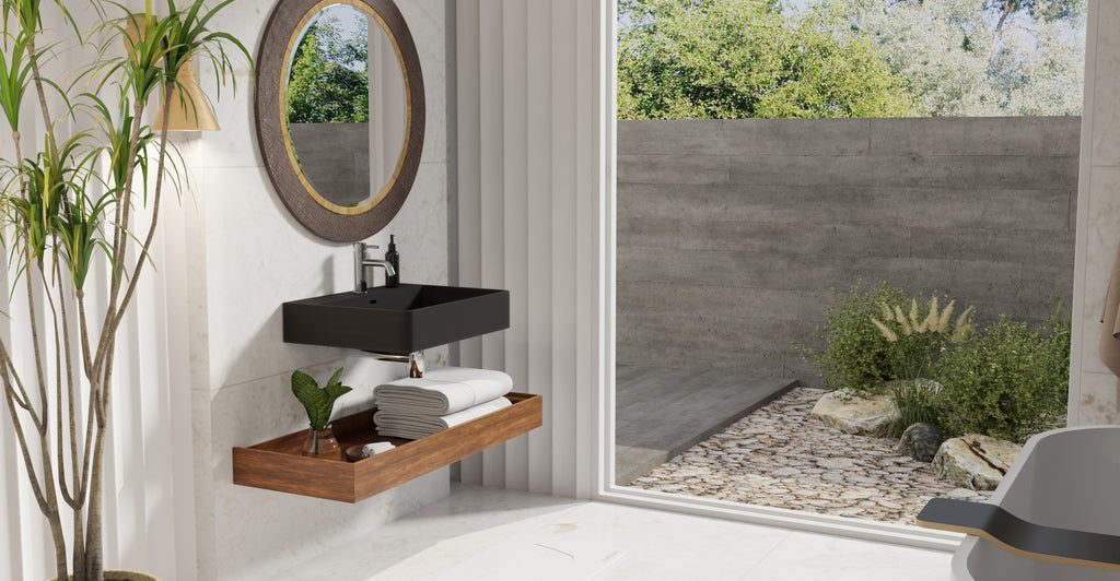 Wall Mounted Sink WT-01-M-BLK