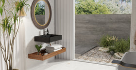 Wall Mounted Sink WT-01-M-BLK