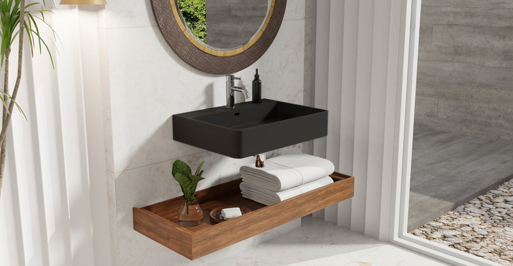 Wall Mounted Sink WT-01-M-BLK