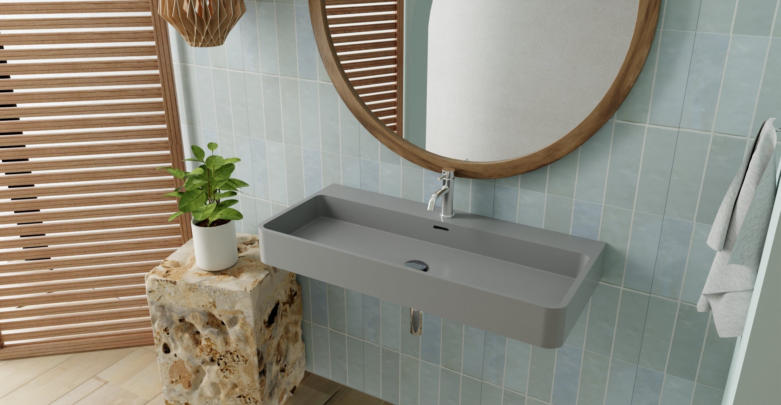 Wall Mounted Sink WT-01-XL-GRY