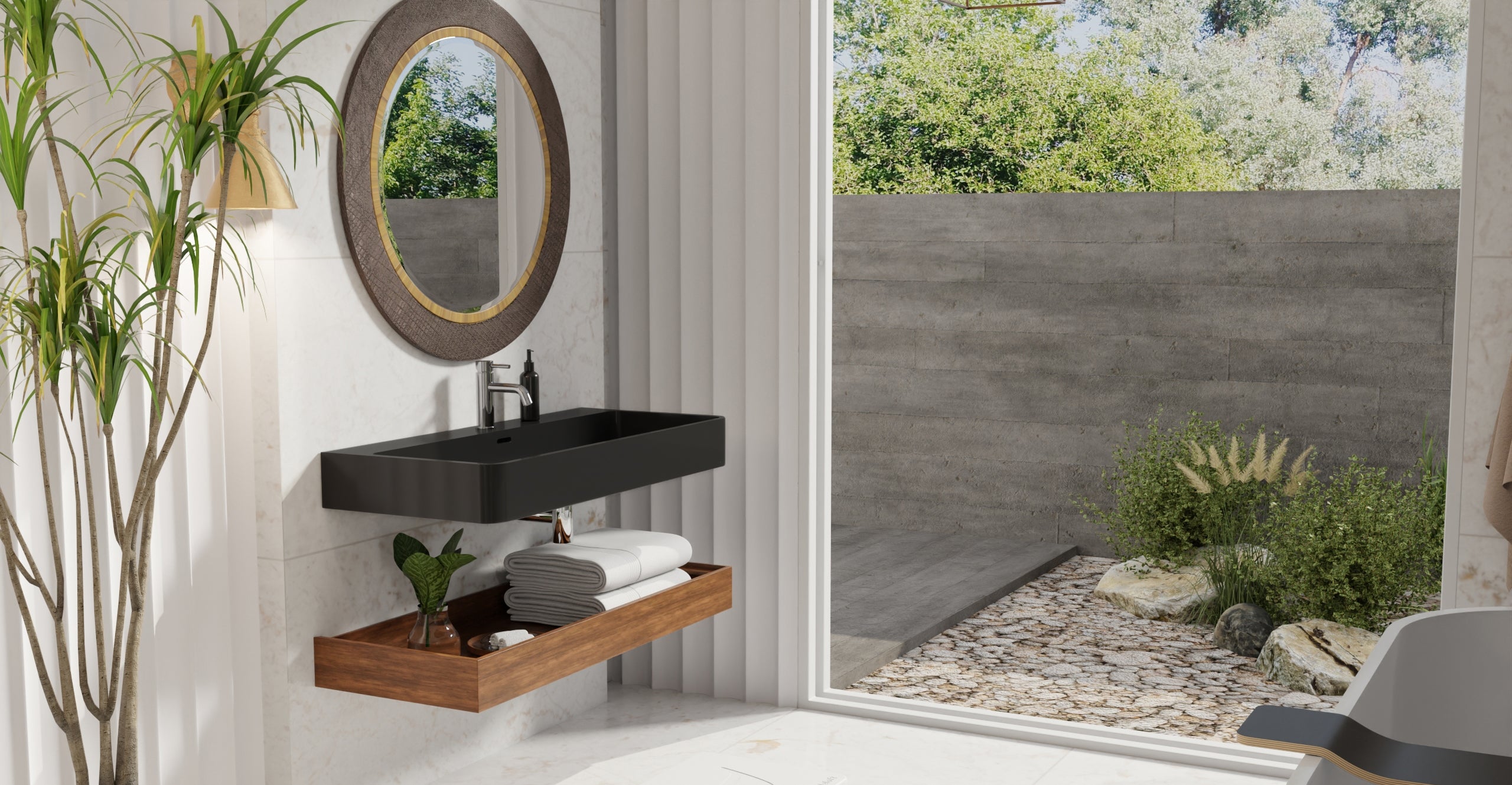 Wall Mounted Sink WT-01-XL-BLK