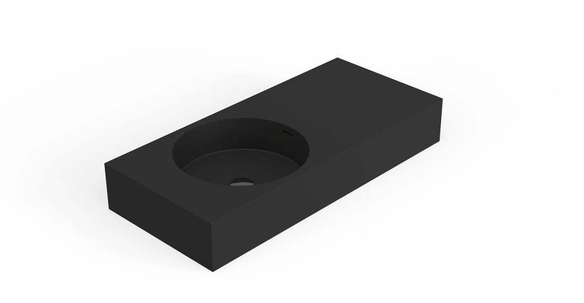 Wall Mounted Sink WT-02-A-BLK