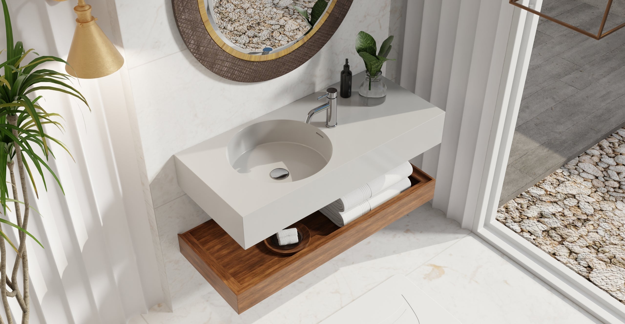 Wall Mounted Sink WT-02-A-GRY