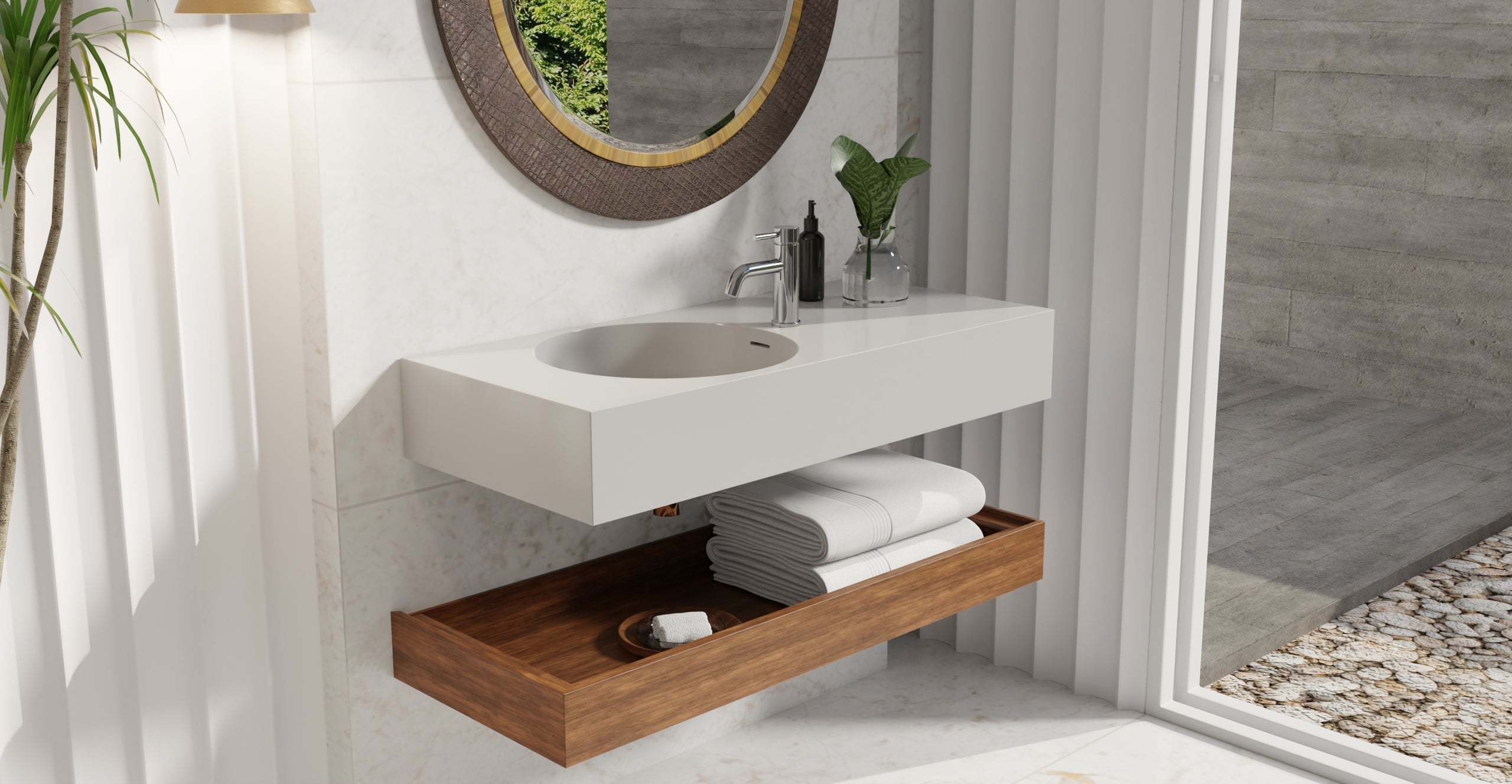 Wall Mounted Sink WT-02-A-GRY