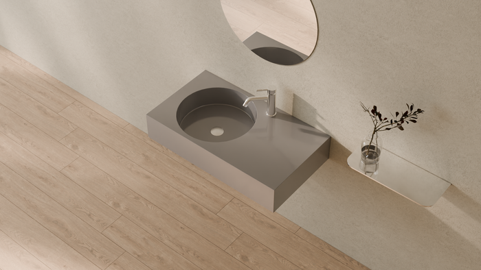 Badeloft render 2026 | WT-02-D | Grey | Sink_Glossy_Grey__Camera_Angle_2.png