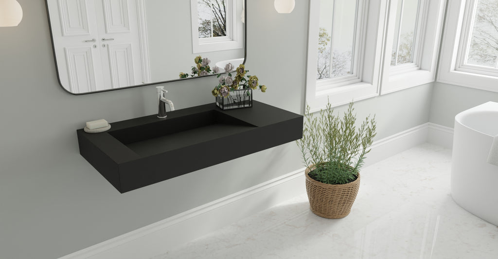 Wall Mounted Sink WT-04-A-BLK