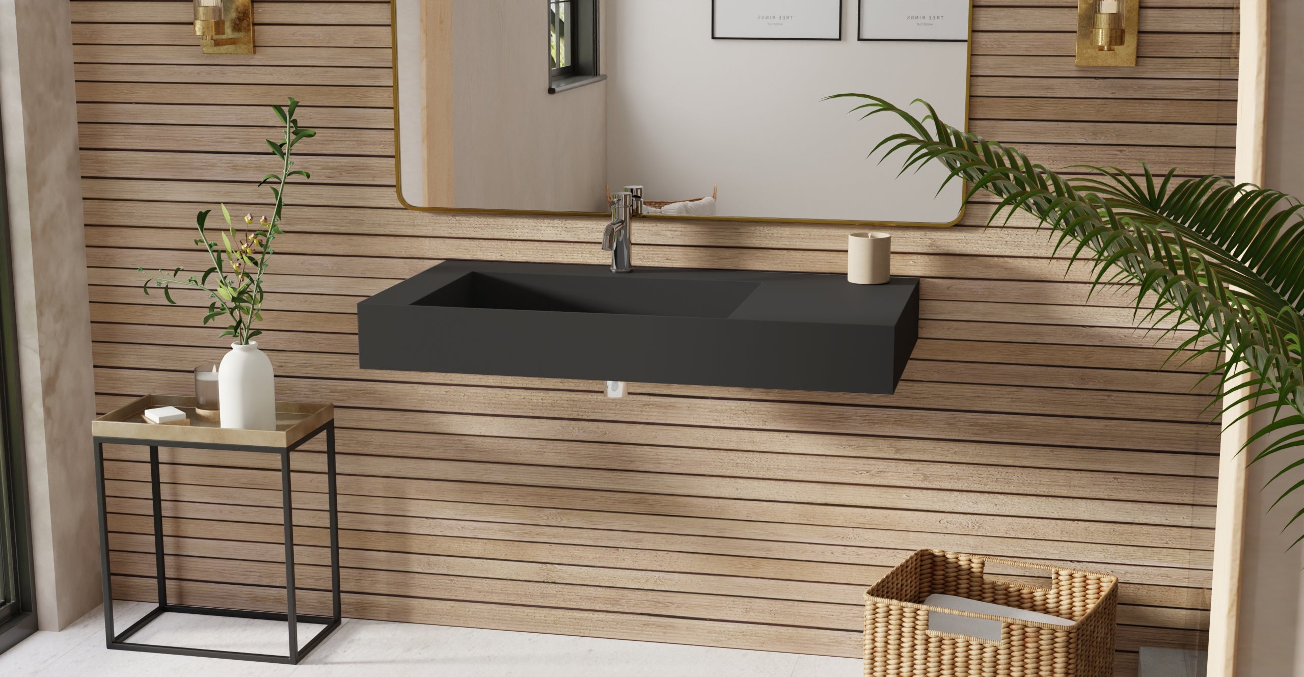 Wall Mounted Sink WT-04-A-BLK